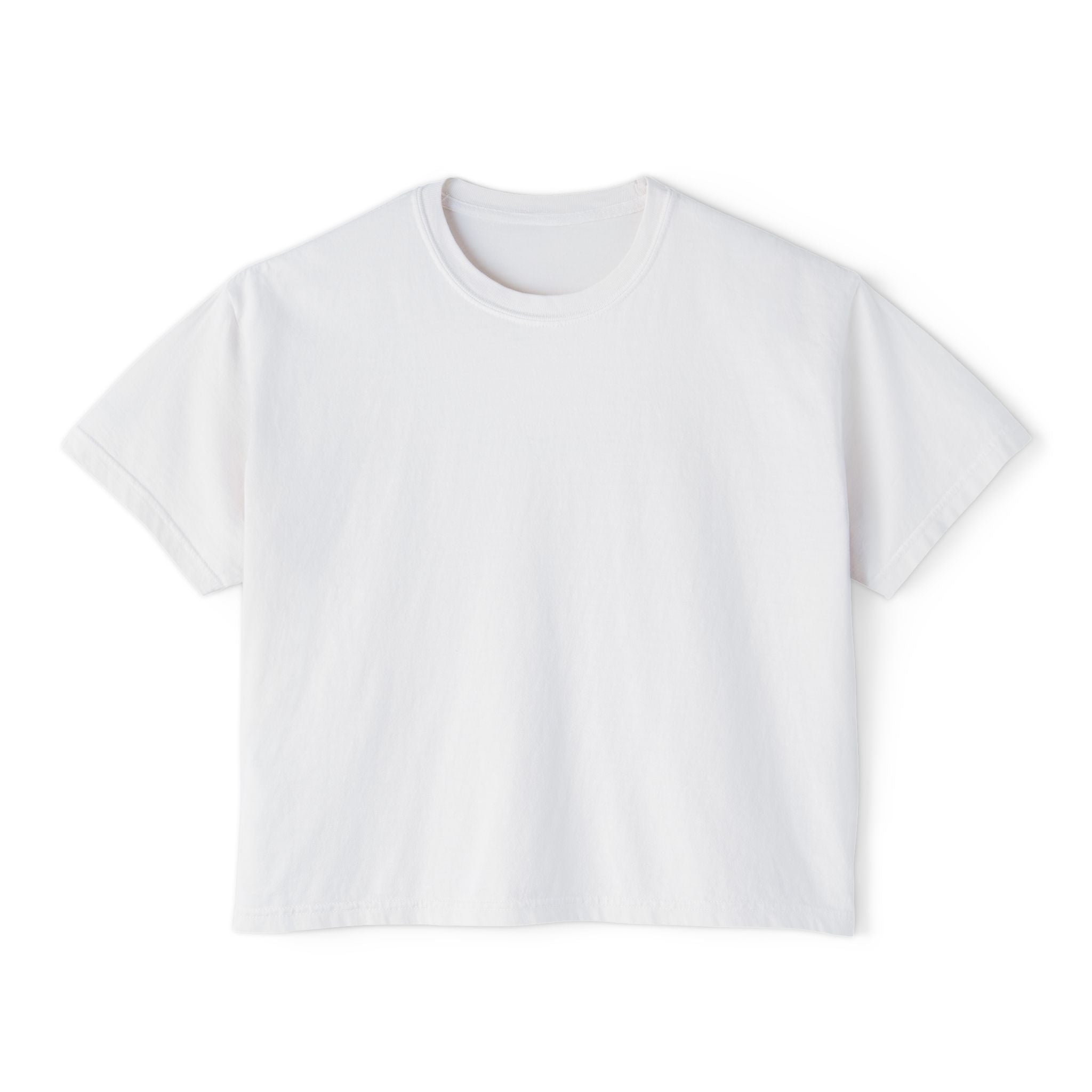 Women's White Pantouflard Carriage Cotton Boxy Tee