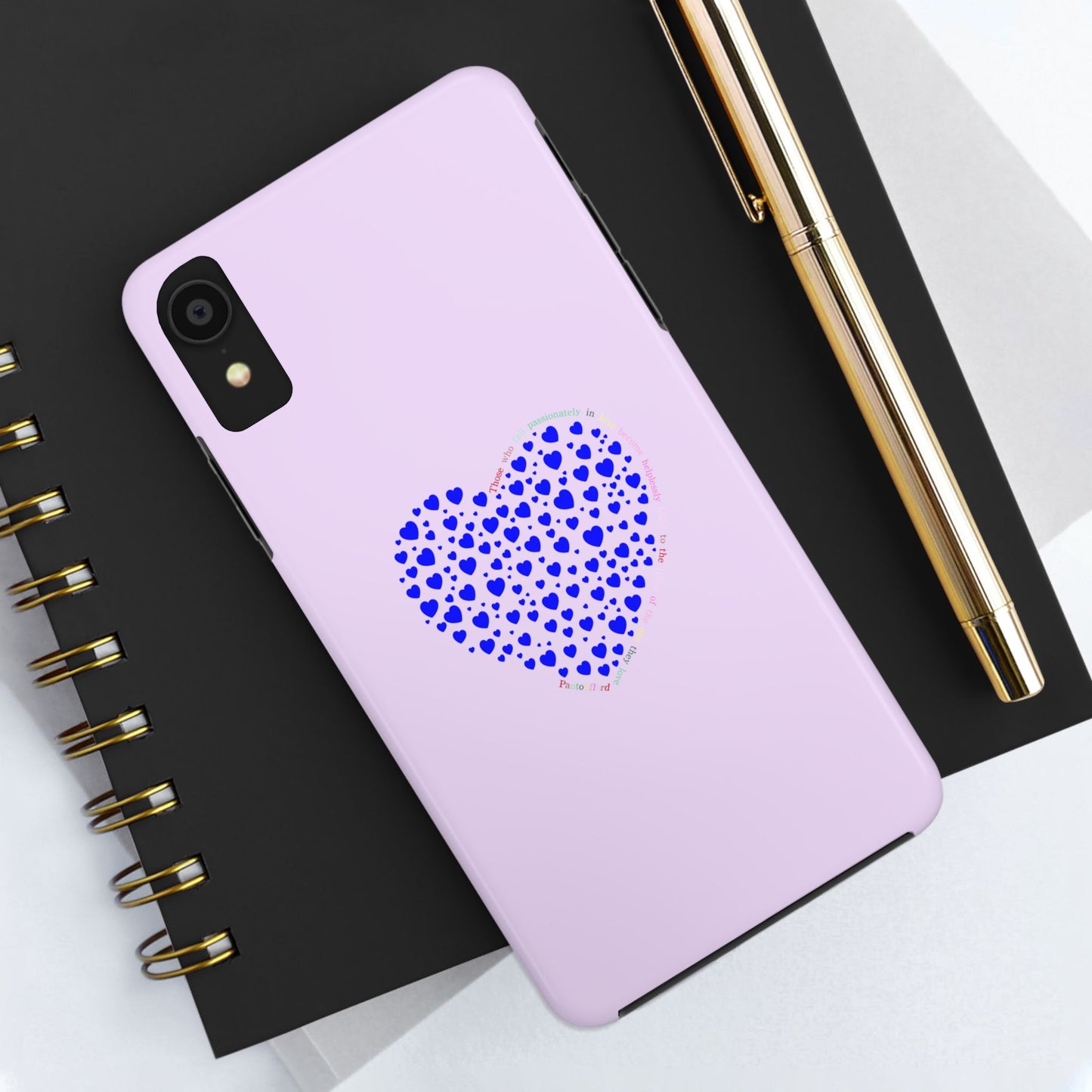 Blue Heart Design Tough iPhone Cases