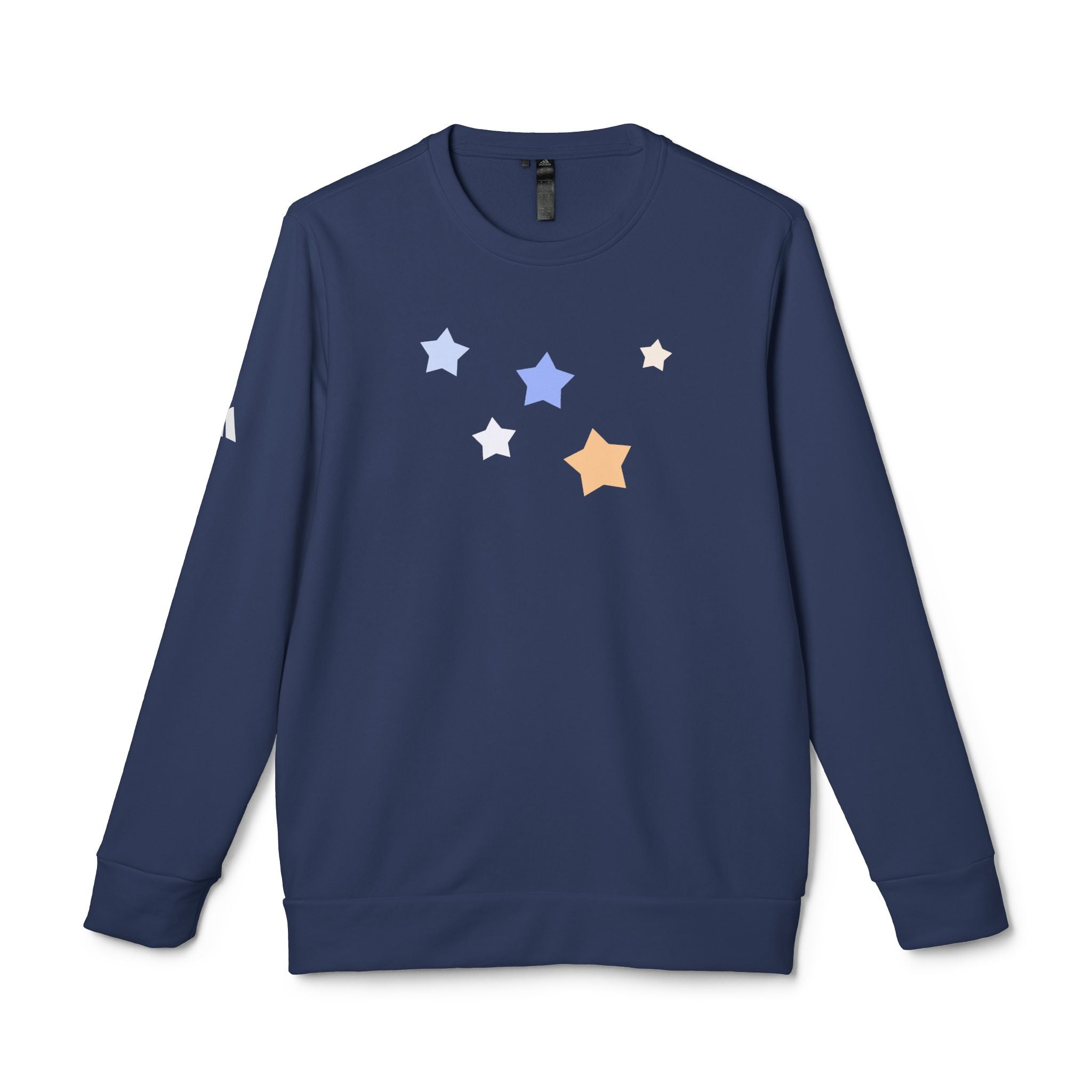 Unisex Royal Blue Kitschy Cassiopeia Constellation BCI Cotton Adidas Sweatshirt