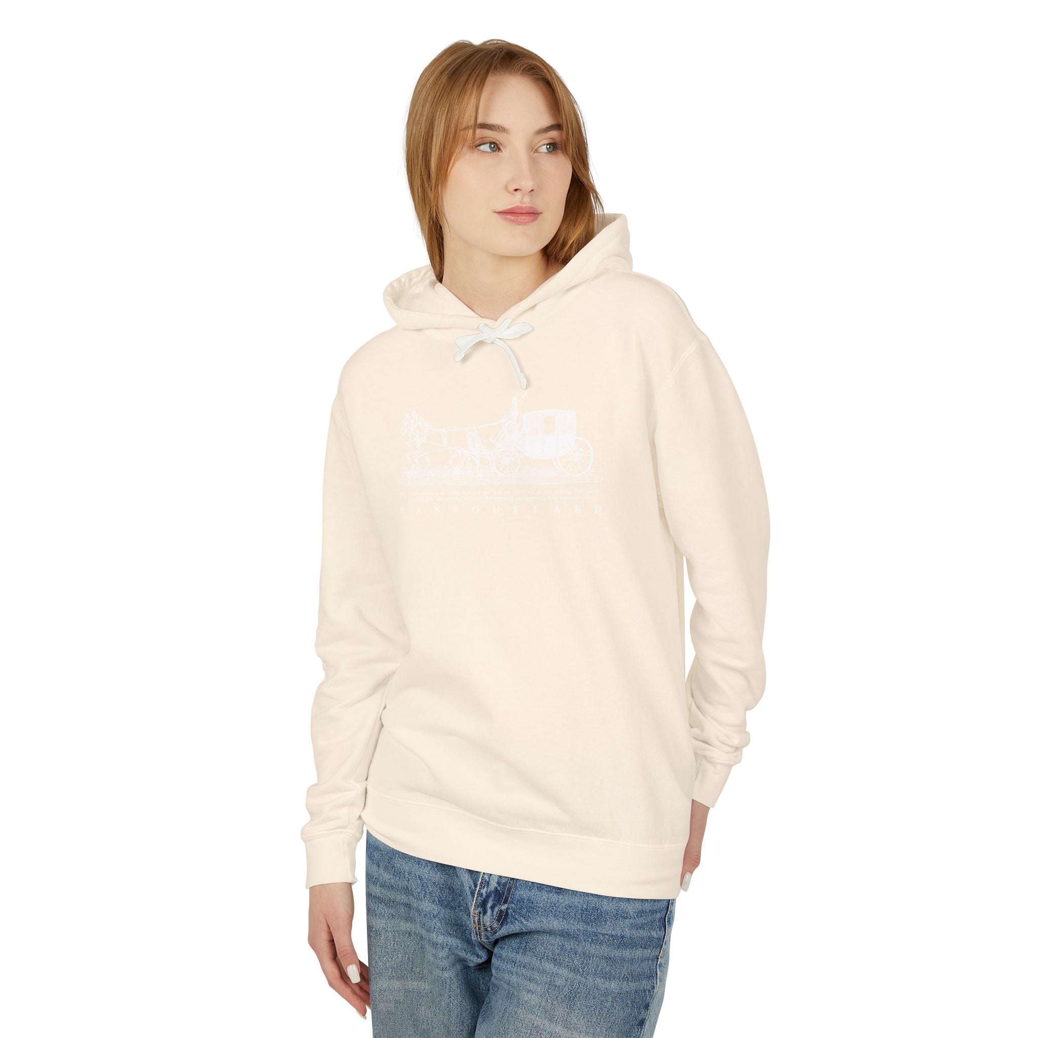 Old Money Equestrian Heritage Hoodie - The Timeless Carriage II (Lightweight 100% Cotton)
