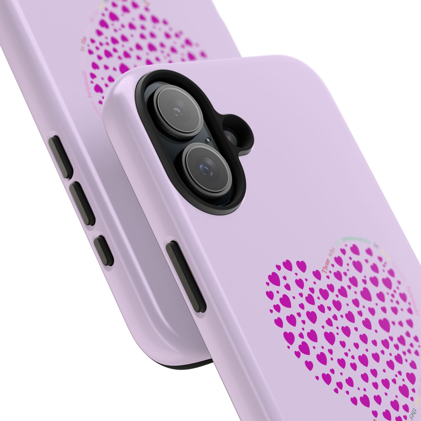 Pink Heart Design Tough iPhone Cases