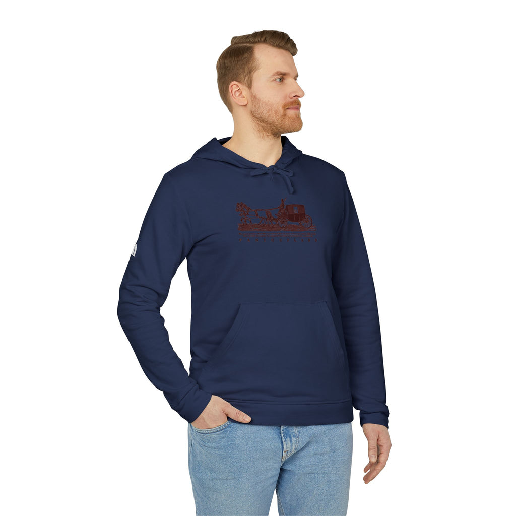 Old Money Tennis Club Hoodie - The Timeless Carriage I (Authentic Adidas Performance Fleece)