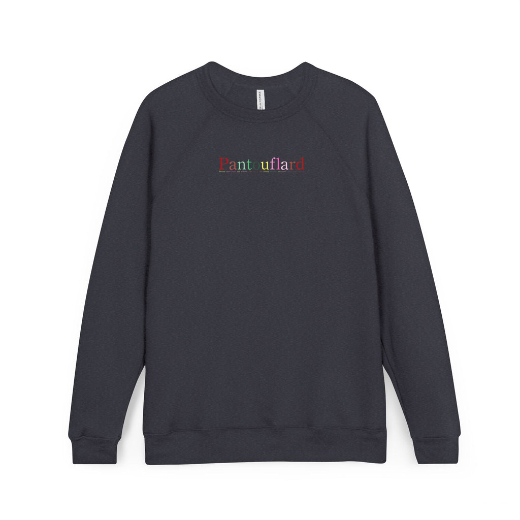 Unisex Old Money Aesthetic Raglan Sweatshirt - Colorful Logo (Premium Sponge Fleece)