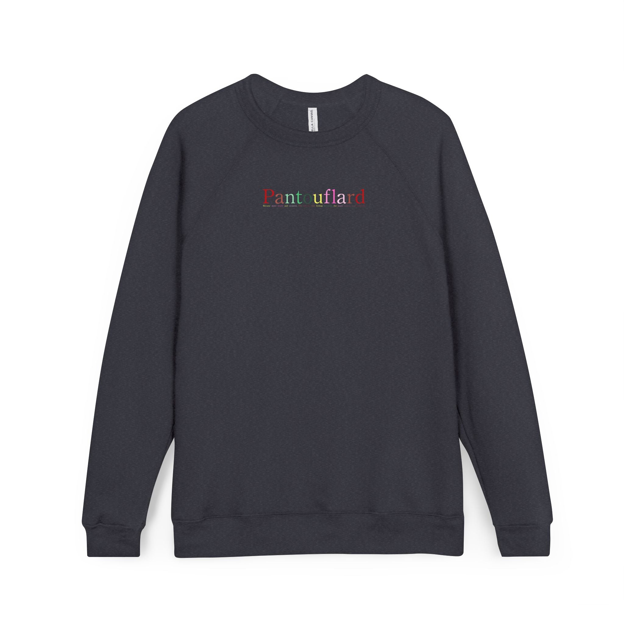 Unisex Old Money Aesthetic Raglan Sweatshirt - Colorful Logo (Premium Sponge Fleece)