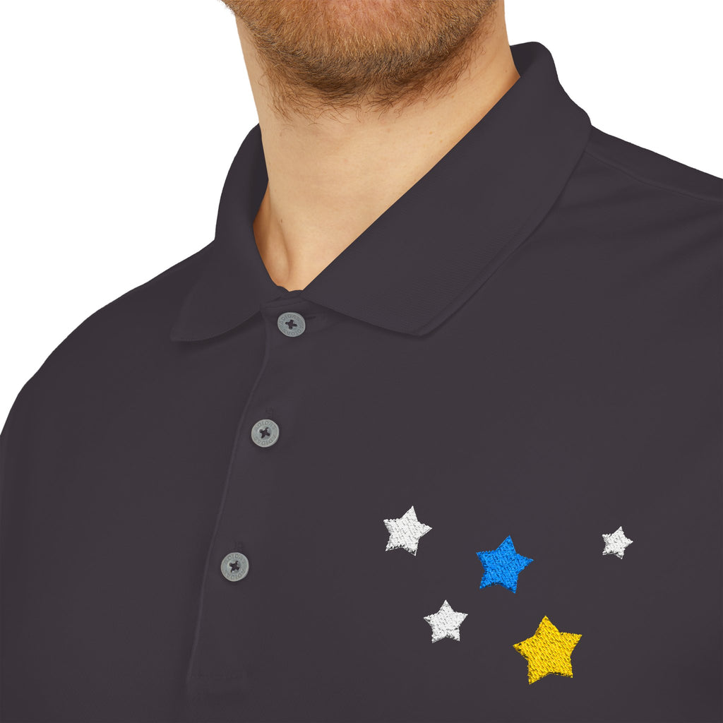 Adidas Unisex Cassiopeia Constellation Embroidered Polo - W-Shape Performance Shirt