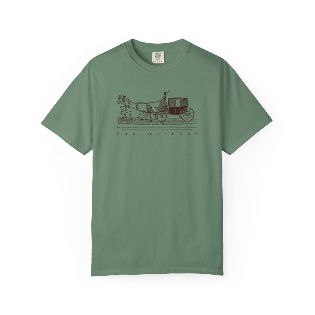 Unisex Burnt Orange Vintage Horse Carriage 100% Cotton T-shirt