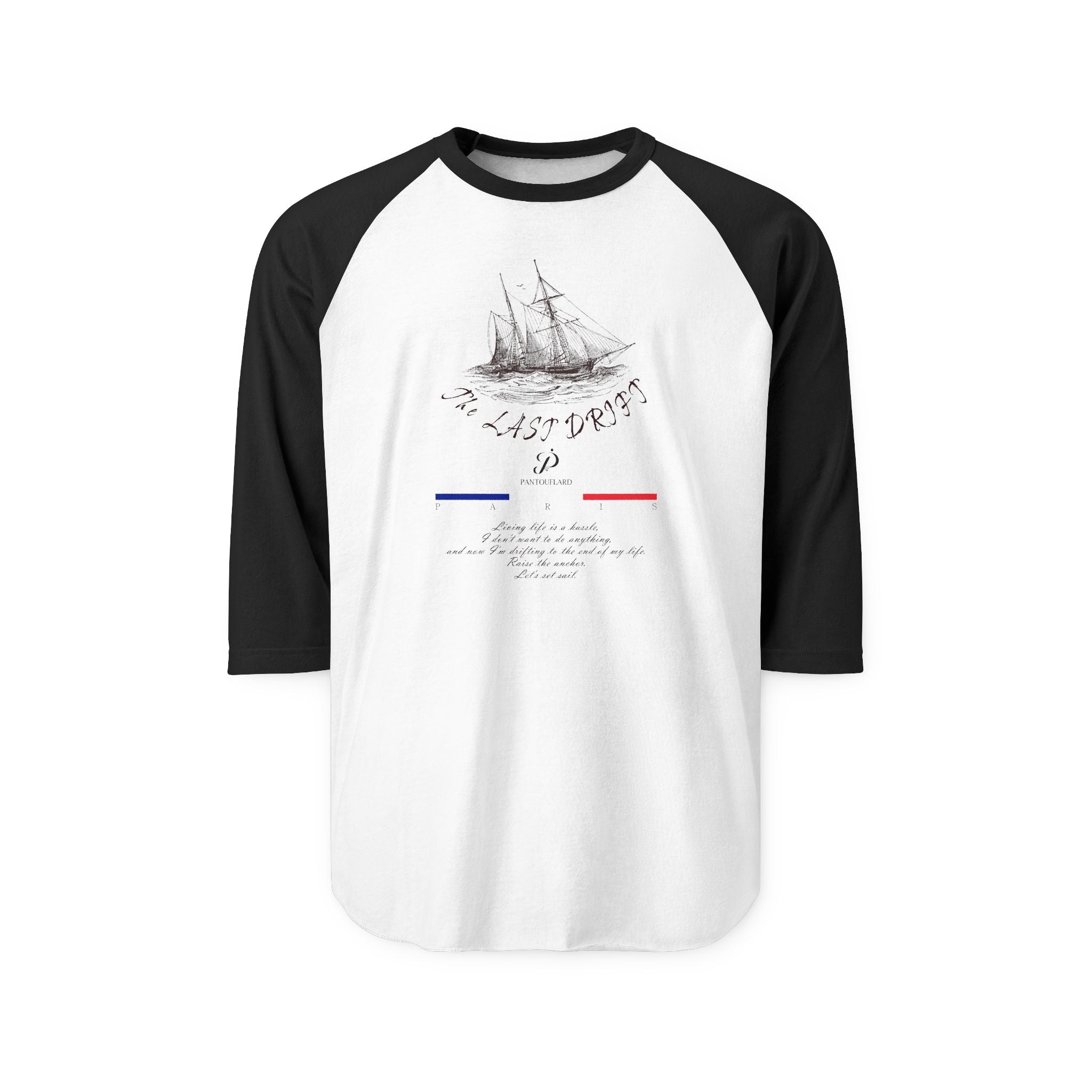 Unisex White Last Drift Cotton Raglan Shirt