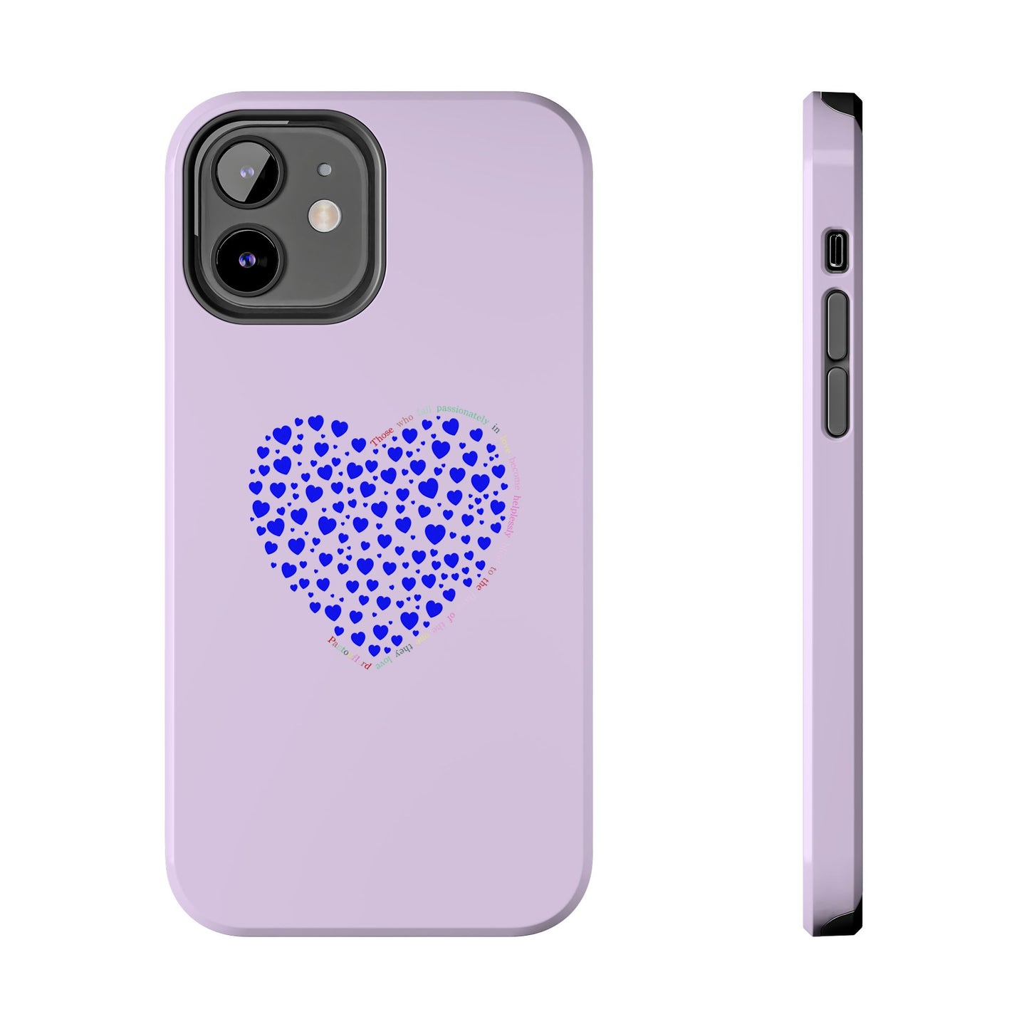 Blue Heart Design Tough iPhone Cases