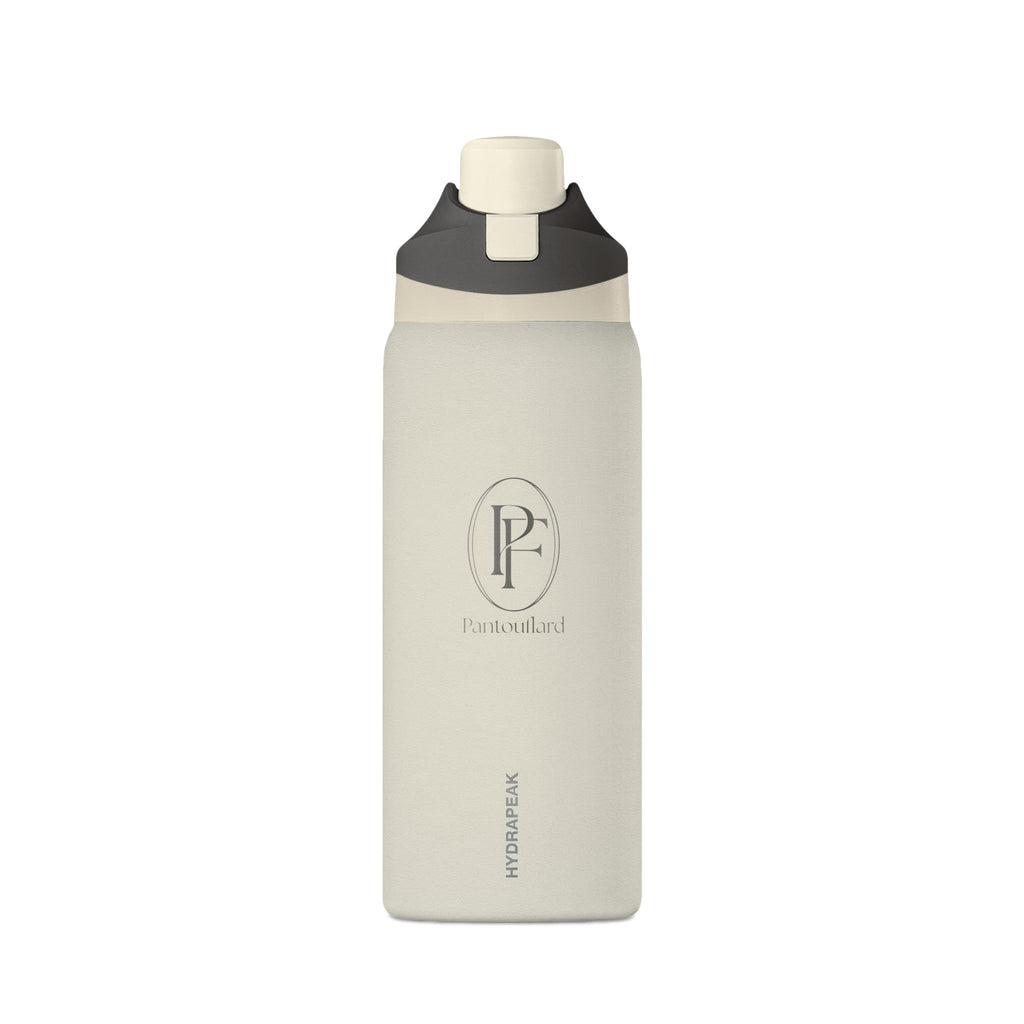 Ivory Classic PF Monogram Logo 32oz Stainless Steel Oasis Water Bottle