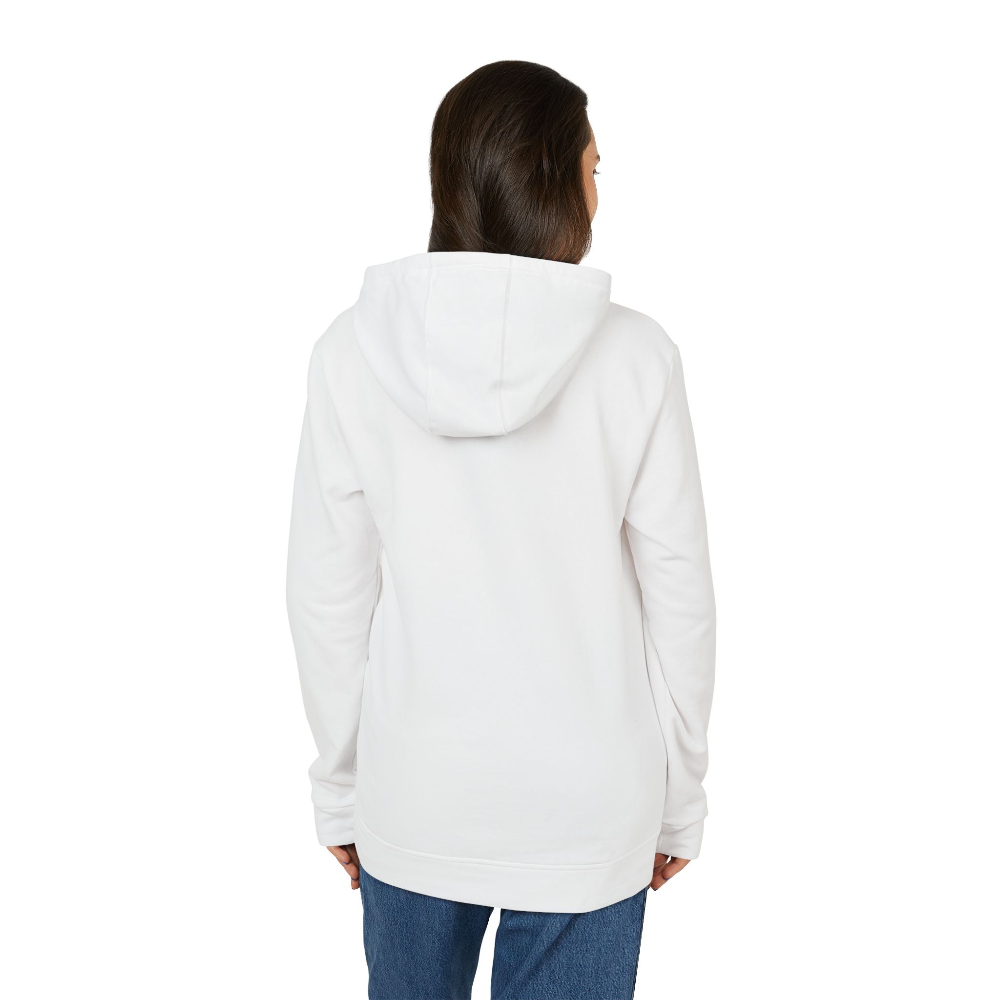 Unisex White Floral Butterfly Spring Quote BCI Cotton Adidas Hoodie