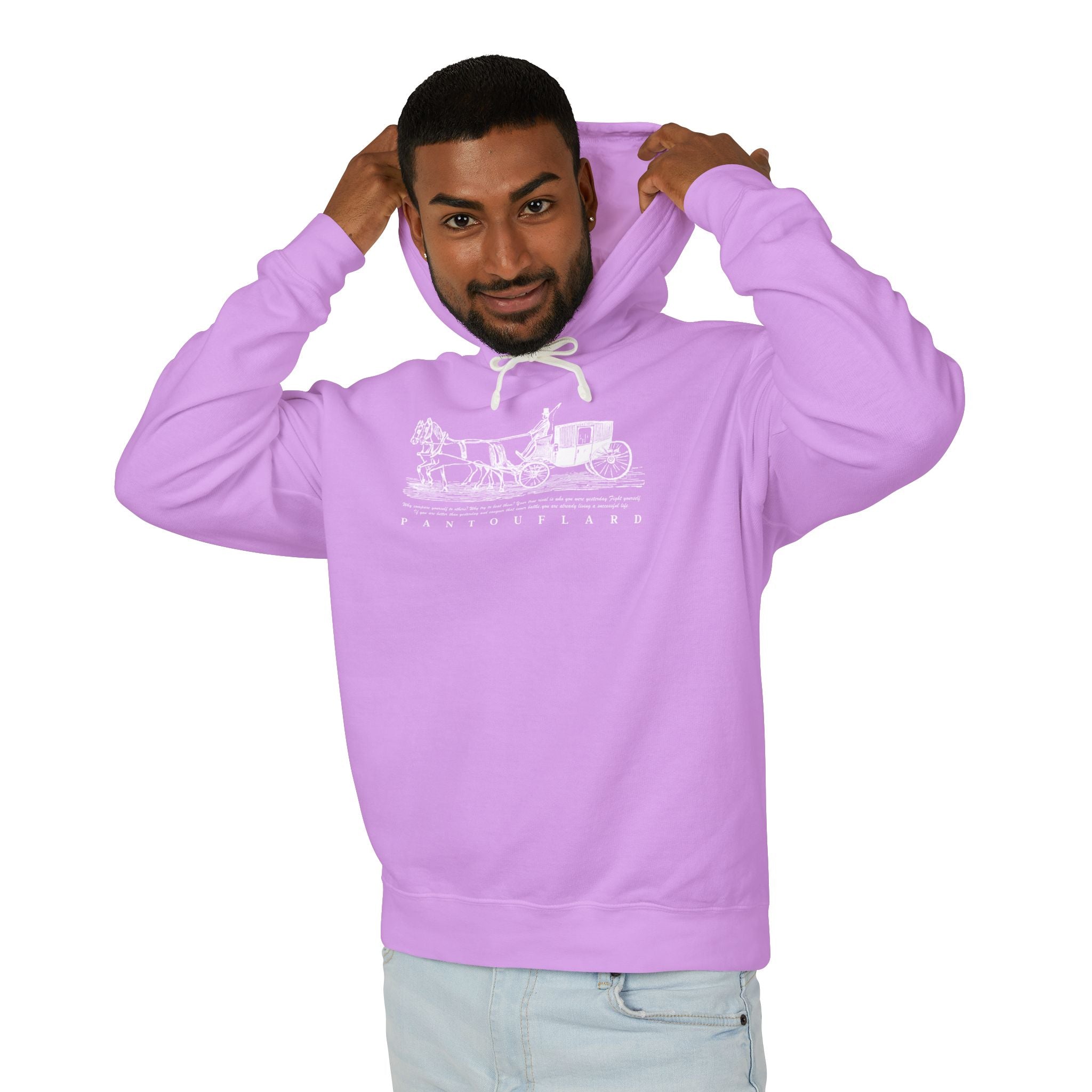 Old Money Equestrian Heritage Hoodie - The Timeless Carriage II (Lightweight 100% Cotton)