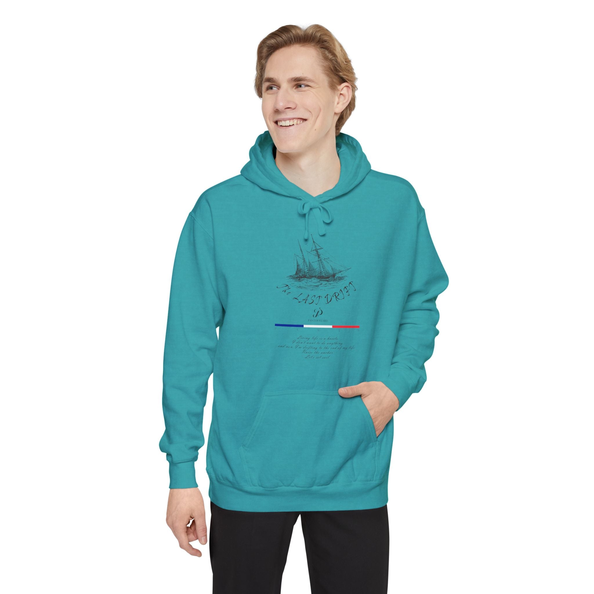Old Money Nautical Heritage Hoodie - The Last Drift I (9.5oz Garment-Dyed Fleece)