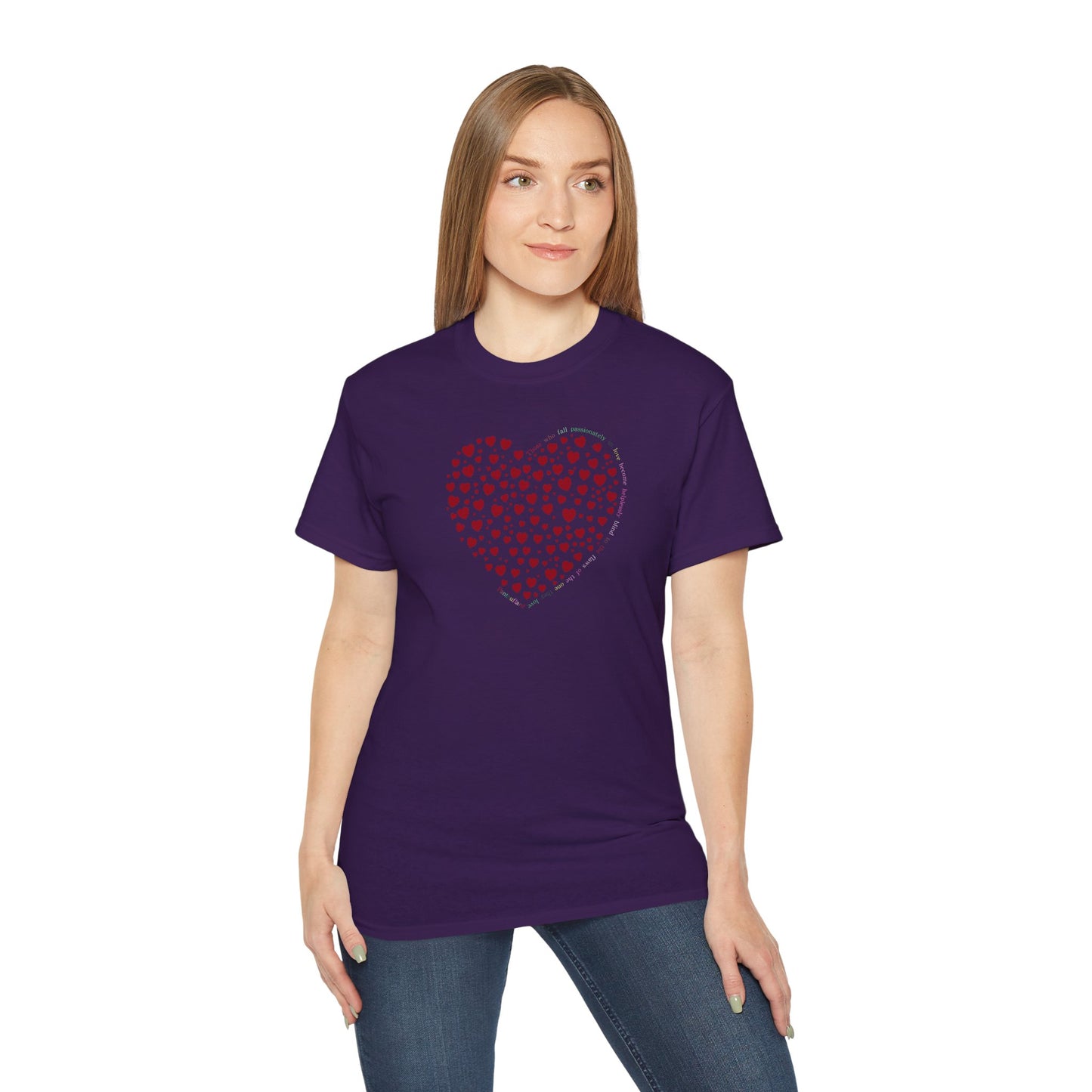 Red Heart Unisex Kurzarm-T-Shirt