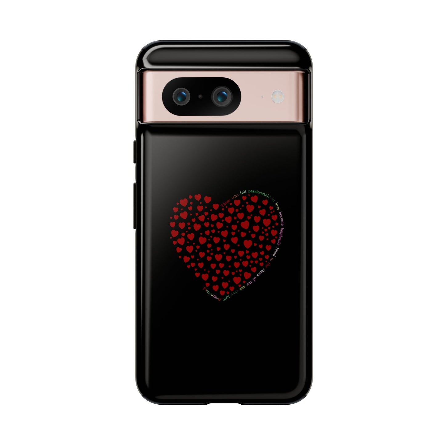 Fundas de corazón rojo para teléfonos iPhone, Galaxy, Google Pixel (54 tipos)