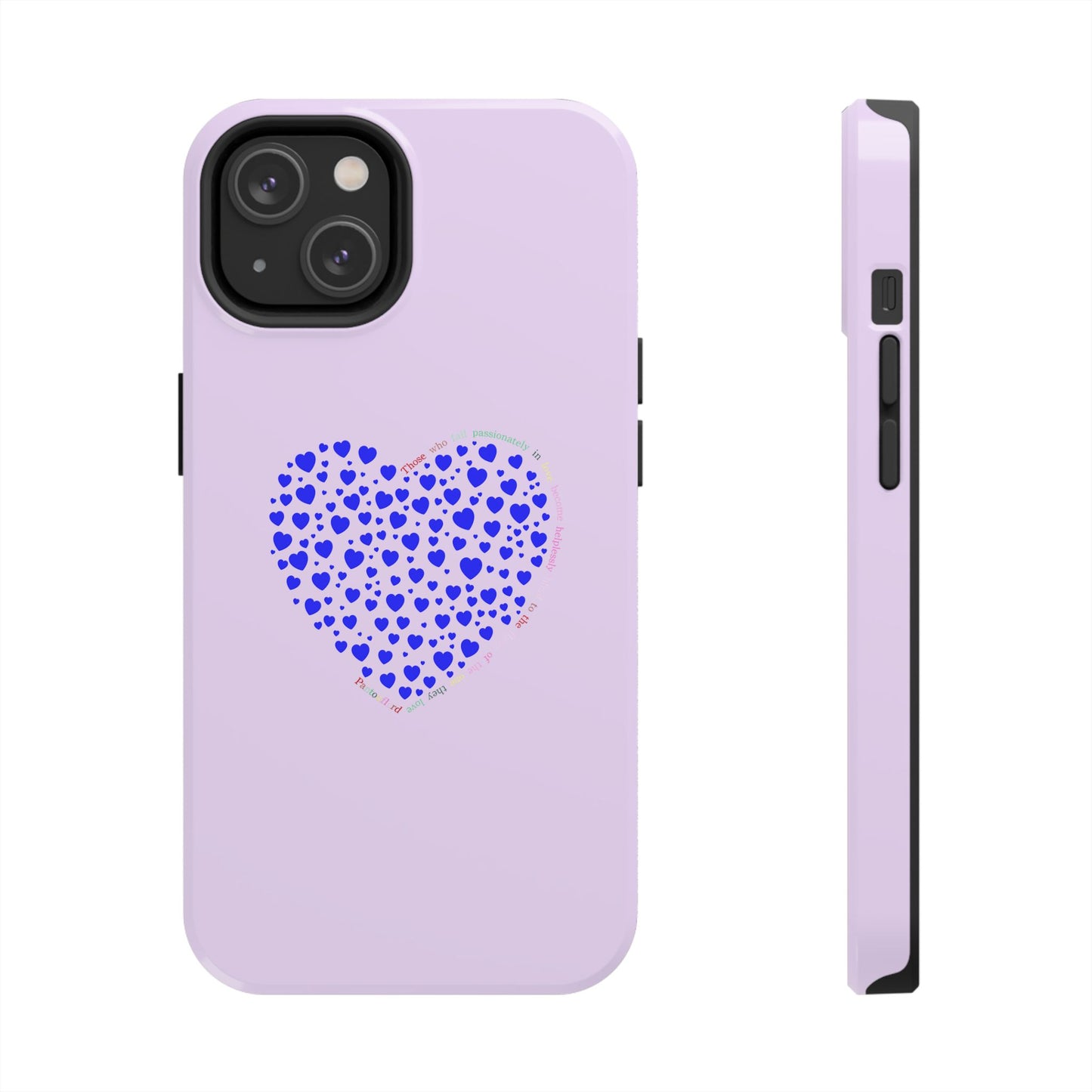 Blue Heart Design Tough iPhone Cases