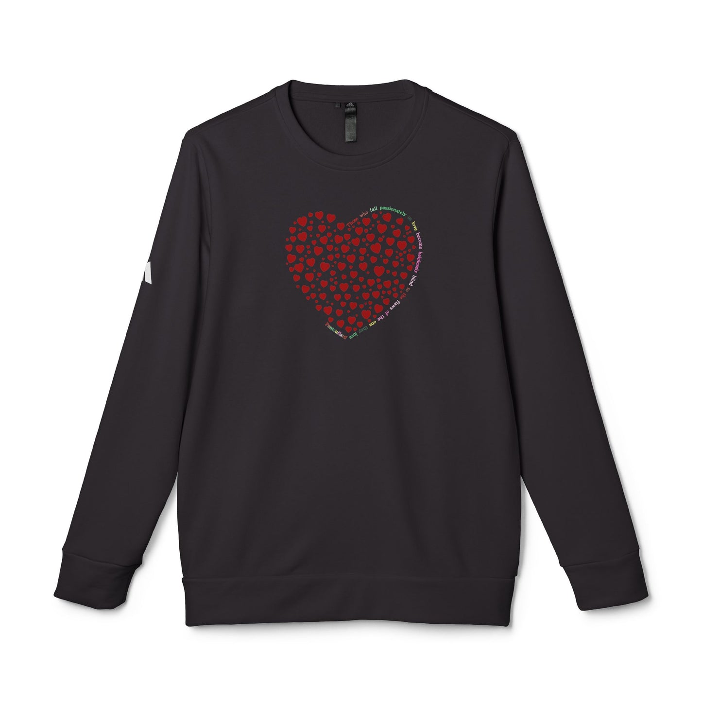 Adidas Unisex  Crewneck Sweatshirt with Red Heart Design