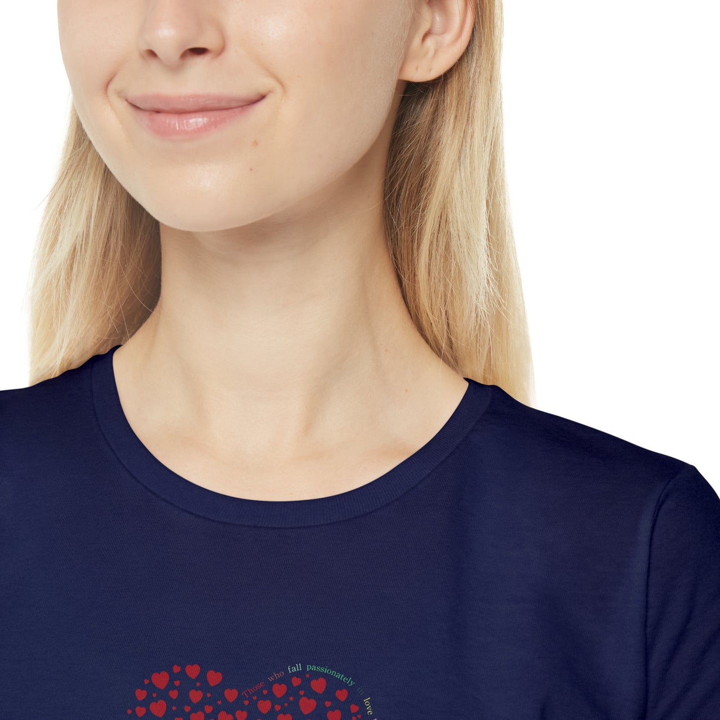 Slim fit Women's T-Shirt (Red Heart)