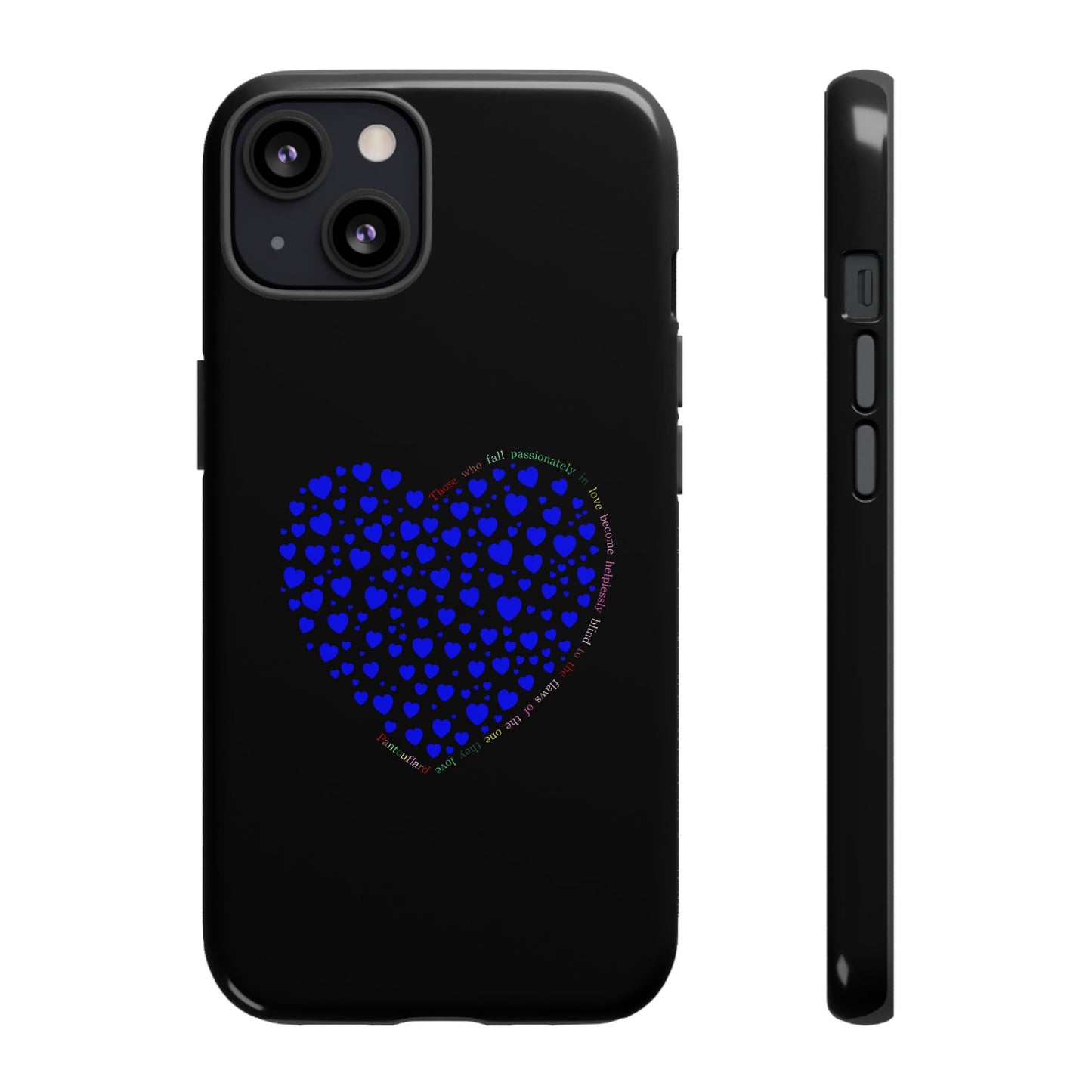 Fundas de corazón azul para teléfonos iPhone, Galaxy, Google Pixel (54 tipos)