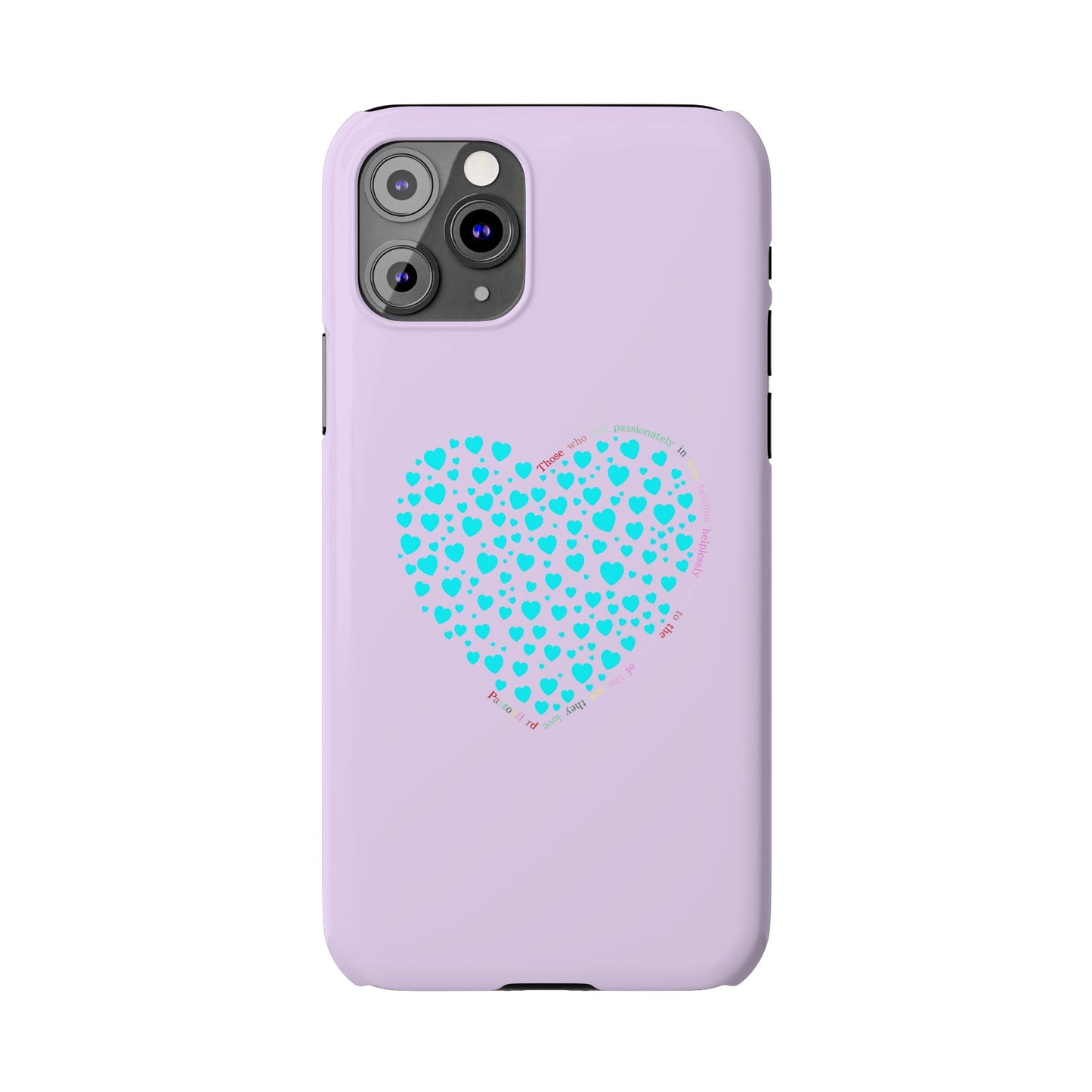 Funda delgada Mint Heart para iPhone