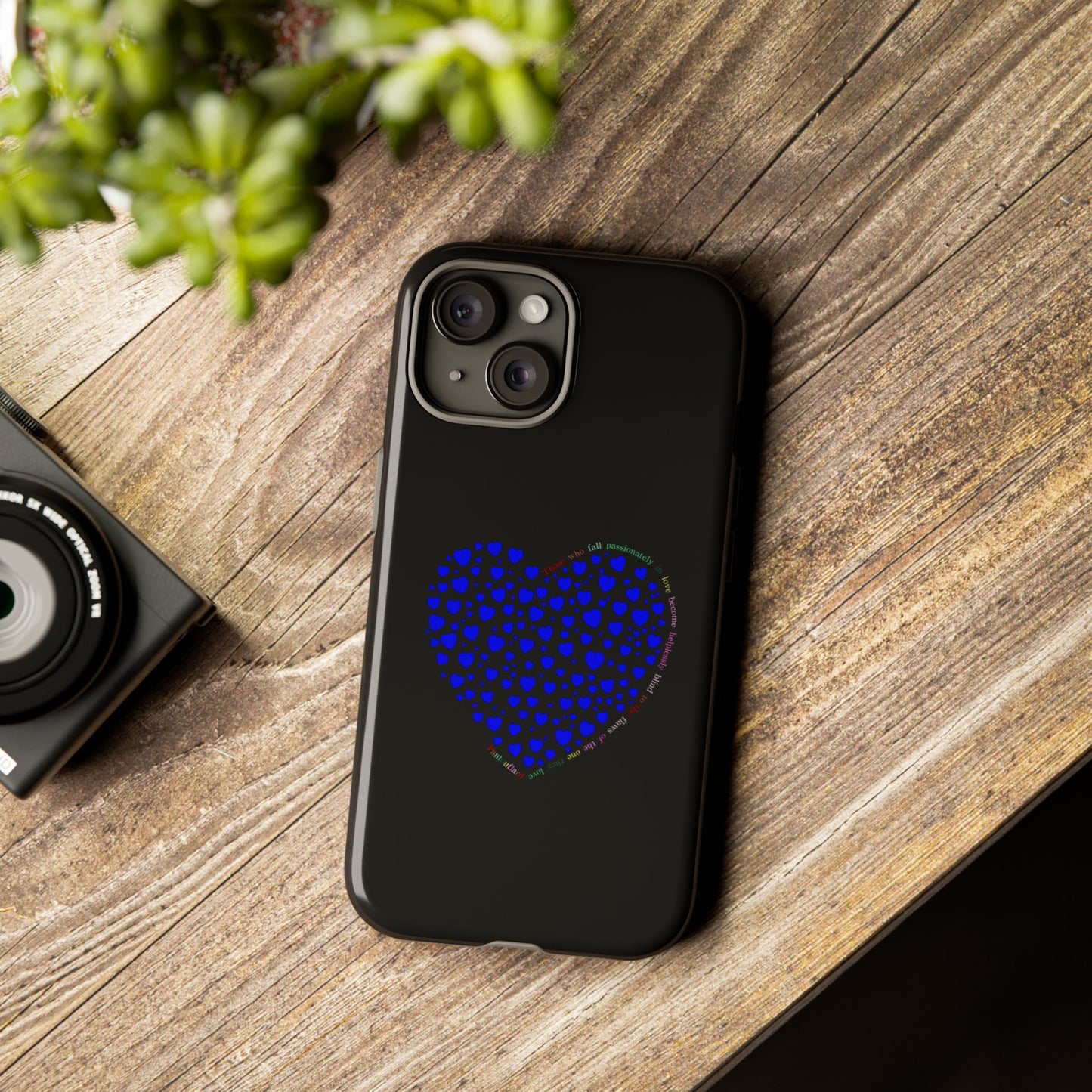 Fundas de corazón azul para teléfonos iPhone, Galaxy, Google Pixel (54 tipos)