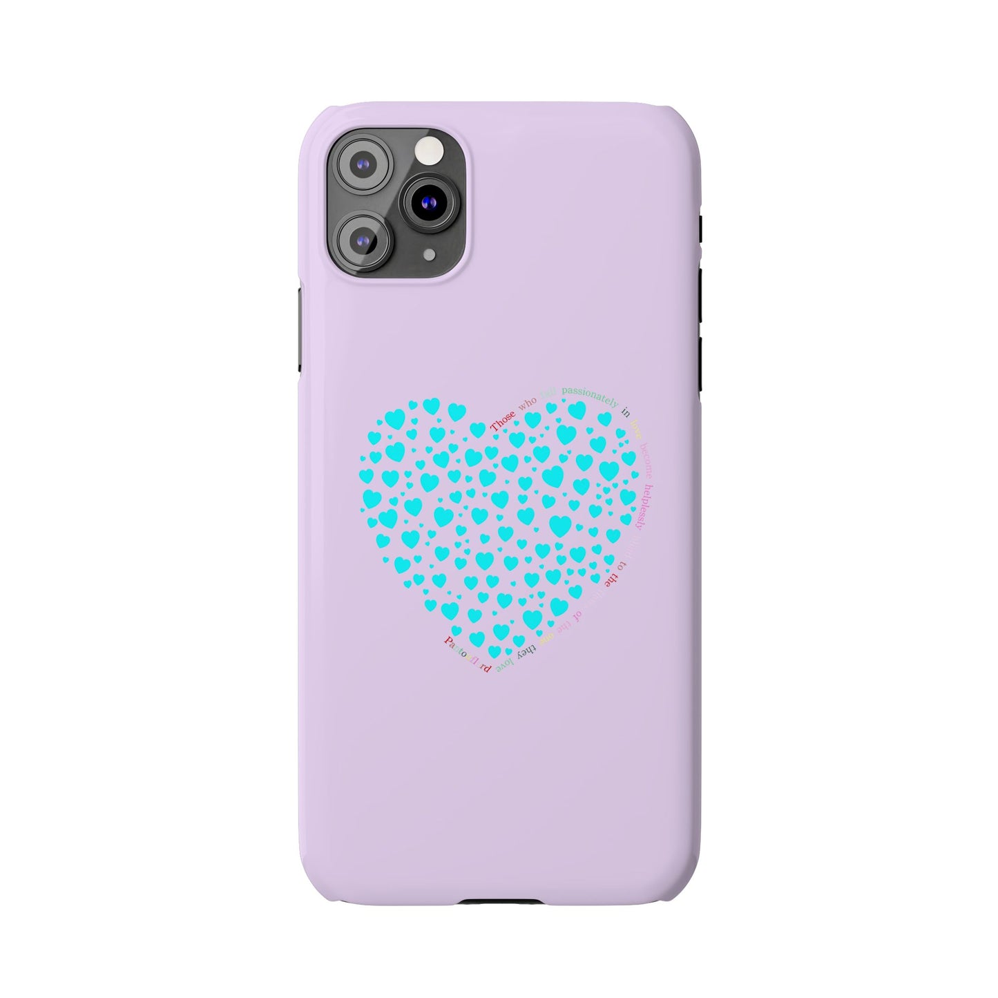Funda delgada Mint Heart para iPhone