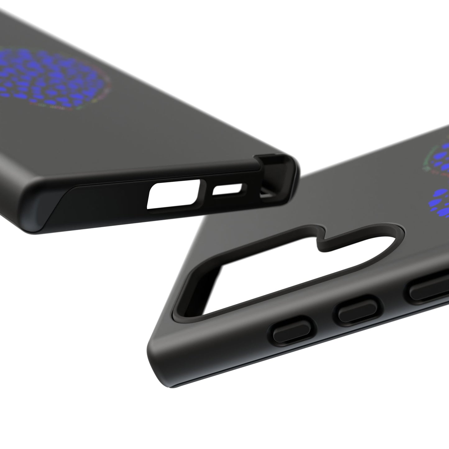 Fundas de corazón azul para teléfonos iPhone, Galaxy, Google Pixel (54 tipos)
