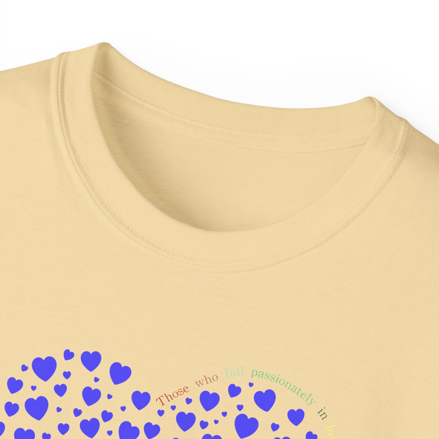 Blue Heart Unisex short sleeved T-shirt