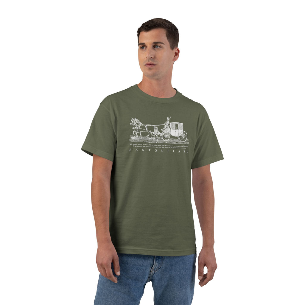 Unisex Navy Hanes Vintage Carriage Graphic 100% Cotton T-Shirt