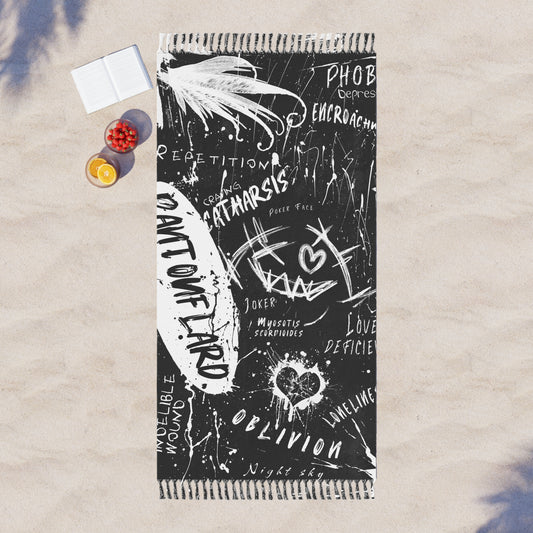 Boho Beach Towel - Artistic Sand-Free Beach Cloth with Unique Design, Perfect for Summer, Gifts, Poolside, Festivals, Travel