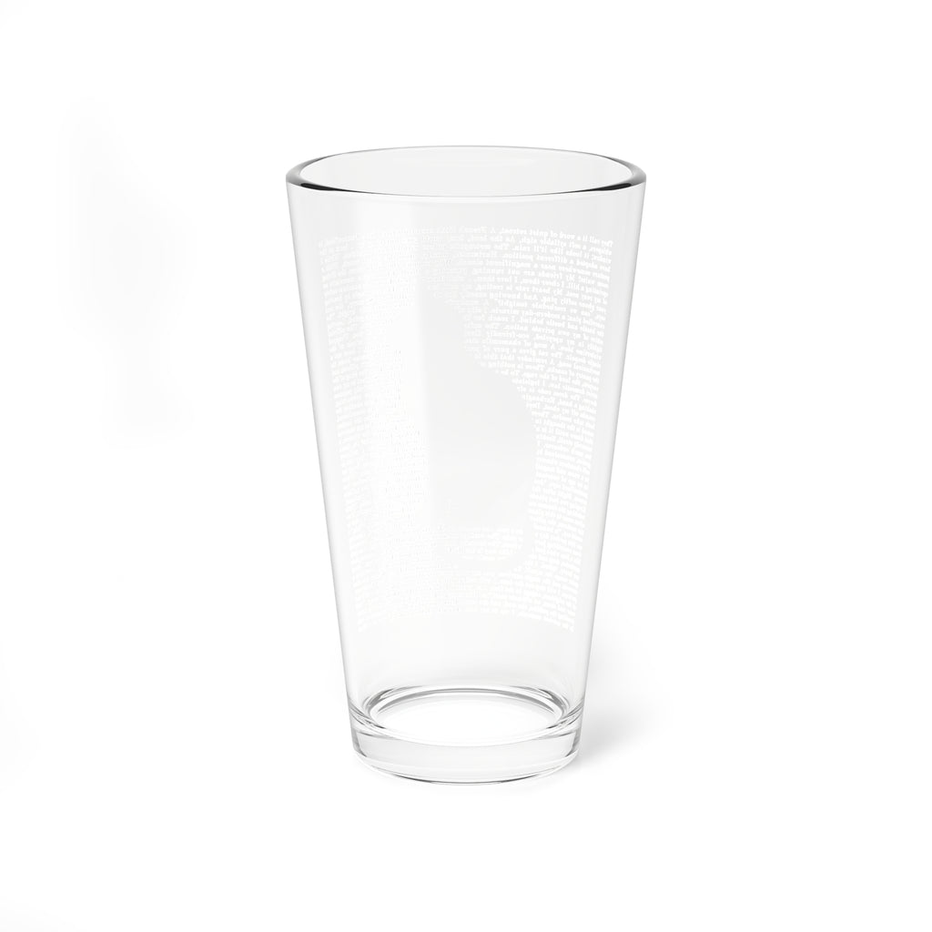 Clear Pantouflard 'Manifesto' Typography Solid Glass Mixer