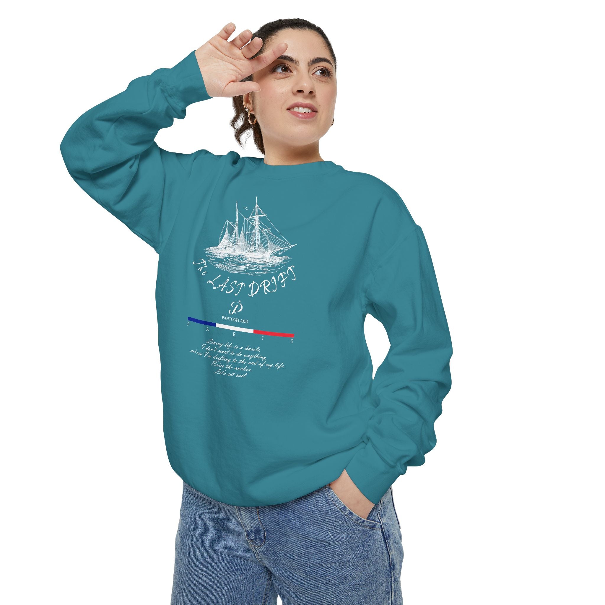 Unisex Navy Last Drift Cotton Blend Sweatshirt