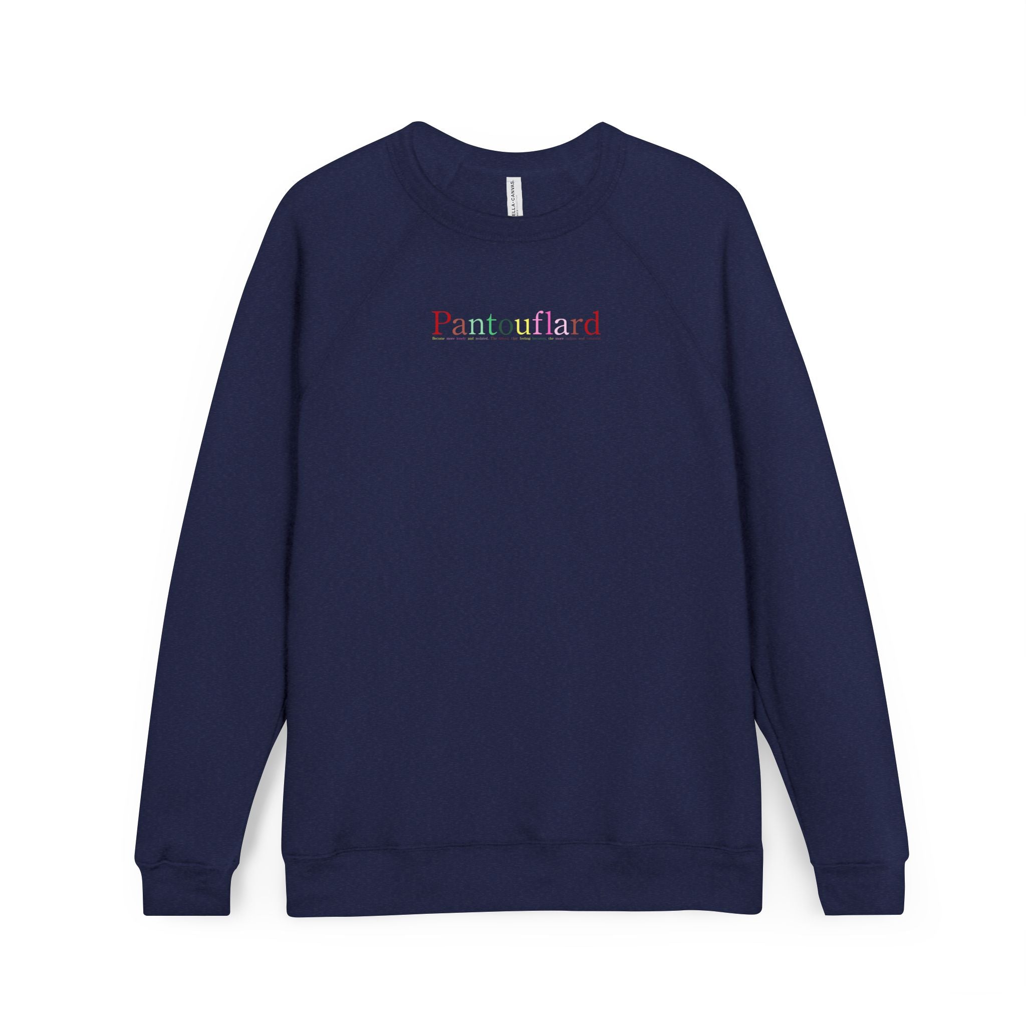 Unisex Old Money Aesthetic Raglan Sweatshirt - Colorful Logo (Premium Sponge Fleece)
