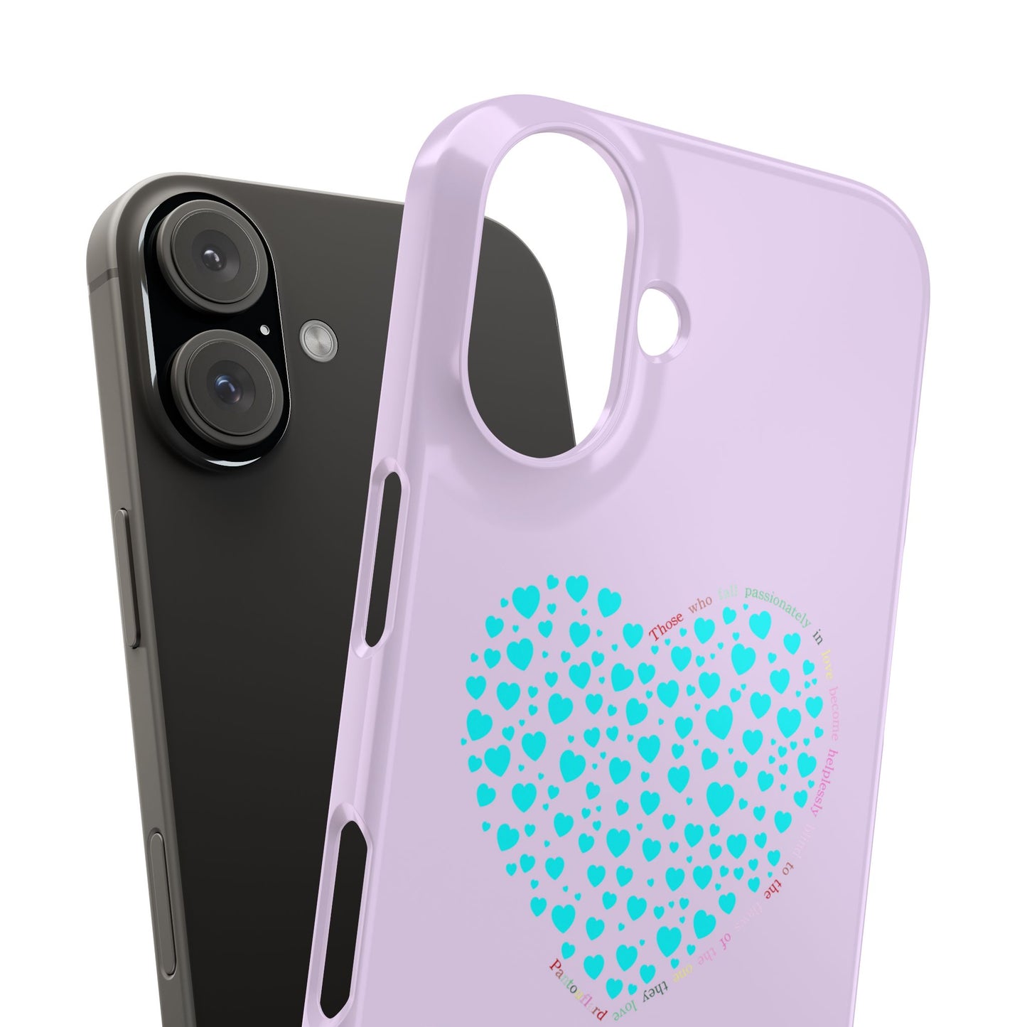 Funda delgada Mint Heart para iPhone