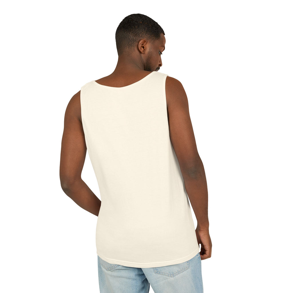 Unisex White Last Drift Cotton Garment-Dyed Tank Top