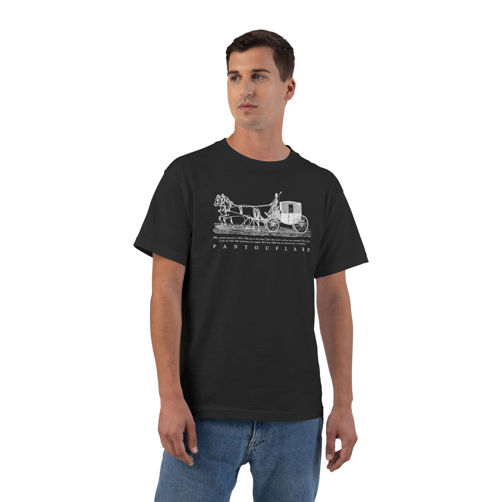 Unisex Navy Hanes Vintage Carriage Graphic 100% Cotton T-Shirt
