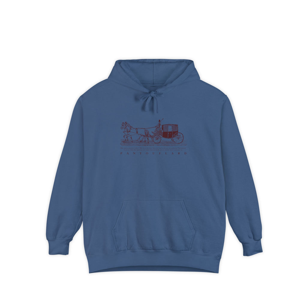Old Money Equestrian Heritage Hoodie - The Heritage Carriage I (Premium Garment-Dyed Heavyweight Fleece)