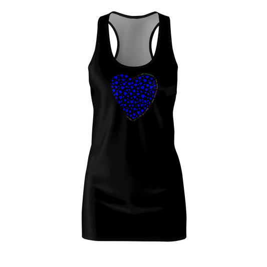 Racerback Dress (Blue Heart)