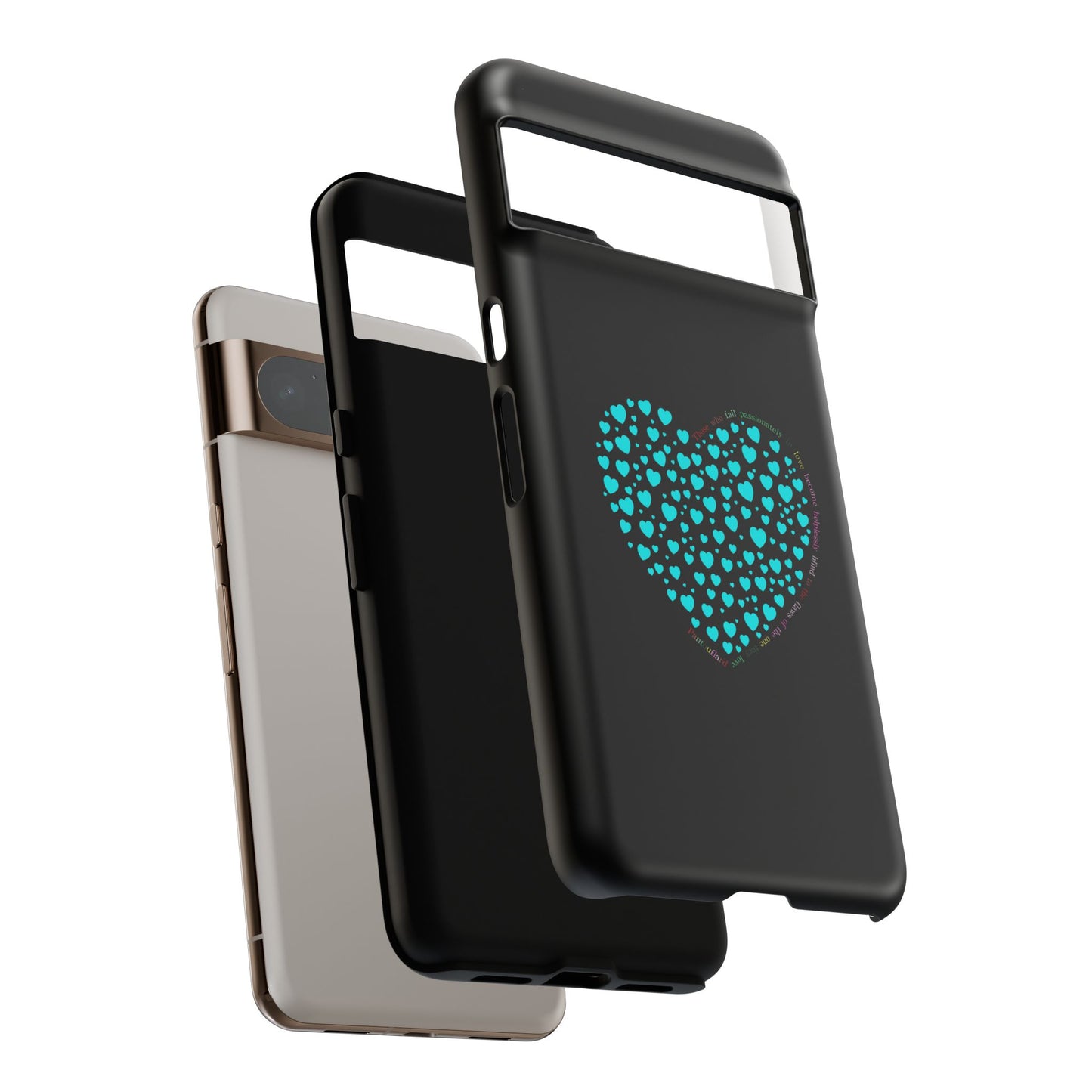 Fundas Mint Heart para teléfonos iPhone, Galaxy, Google Pixel (54 tipos)