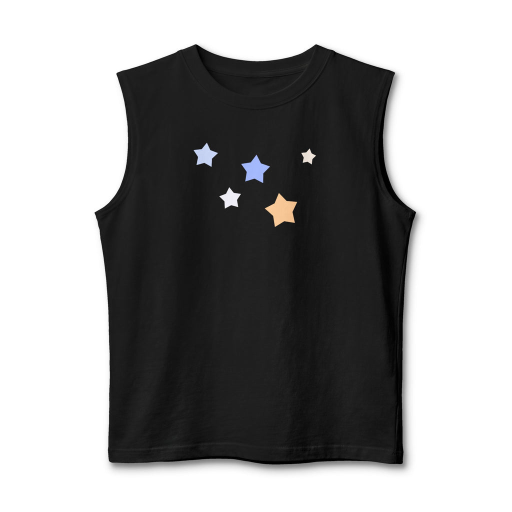 Men's & Women's Cassiopeia Constellation Graphic Jersey Muscle Tank - W-Shape Sleeveless Shirt