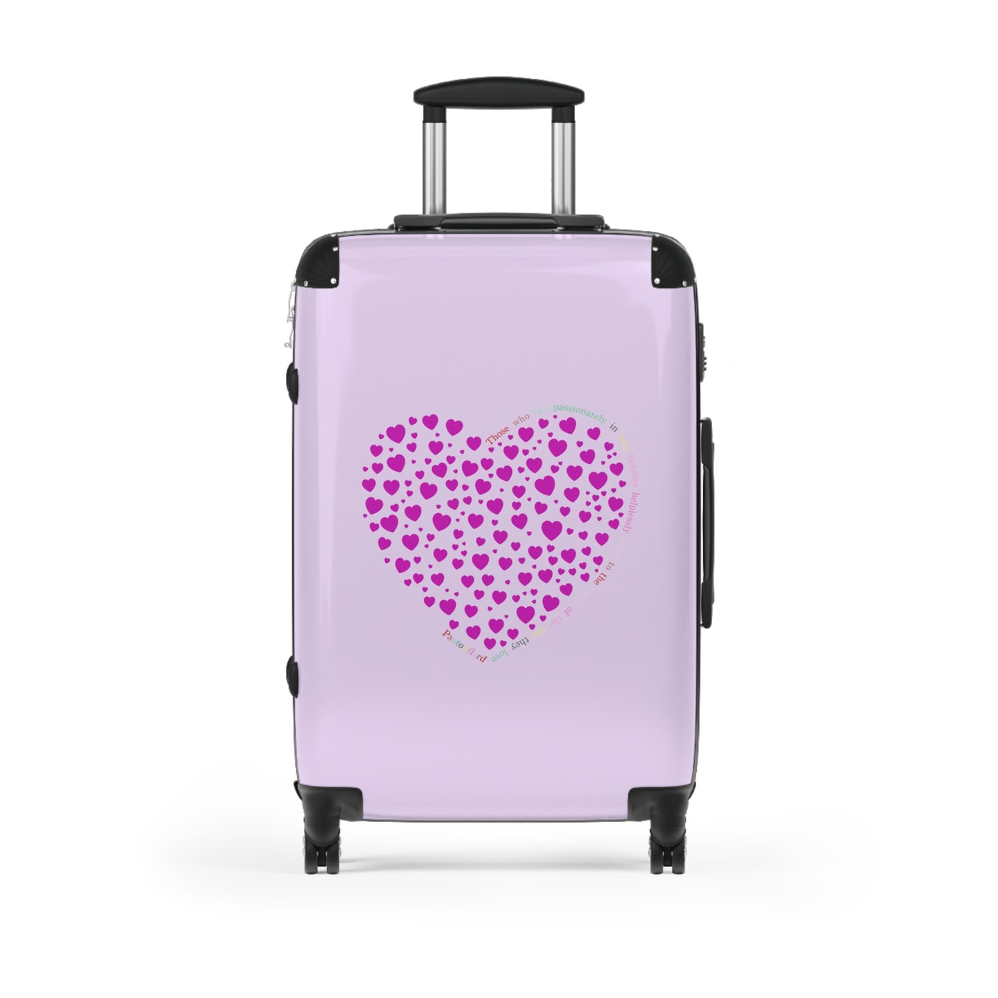 Travel carrier, Travel Suitcases Pink Heart Design