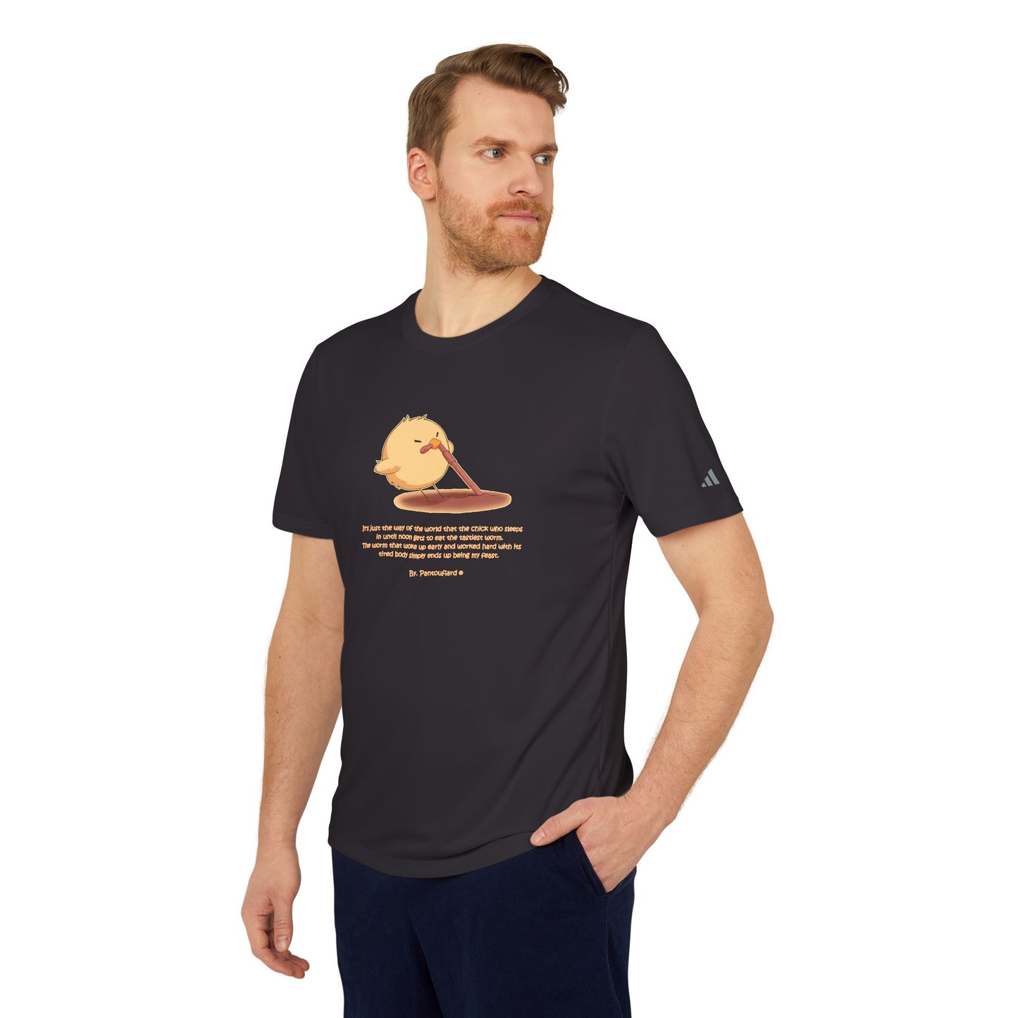 Adidas Cute Chick Cartoon T-Shirt - Cute Sports Tee