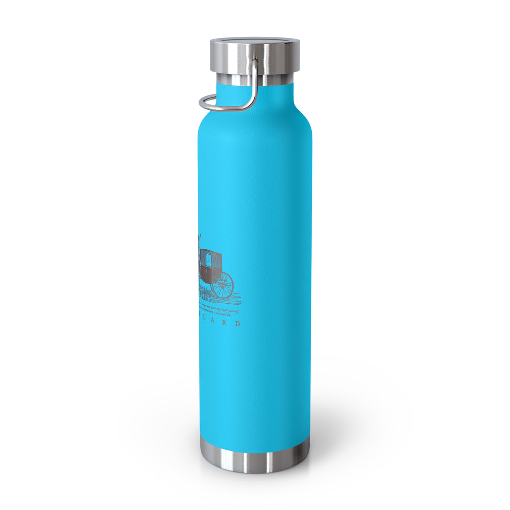 Orange Vintage Carriage Quote 22oz Copper Vacuum Insulated Bottle