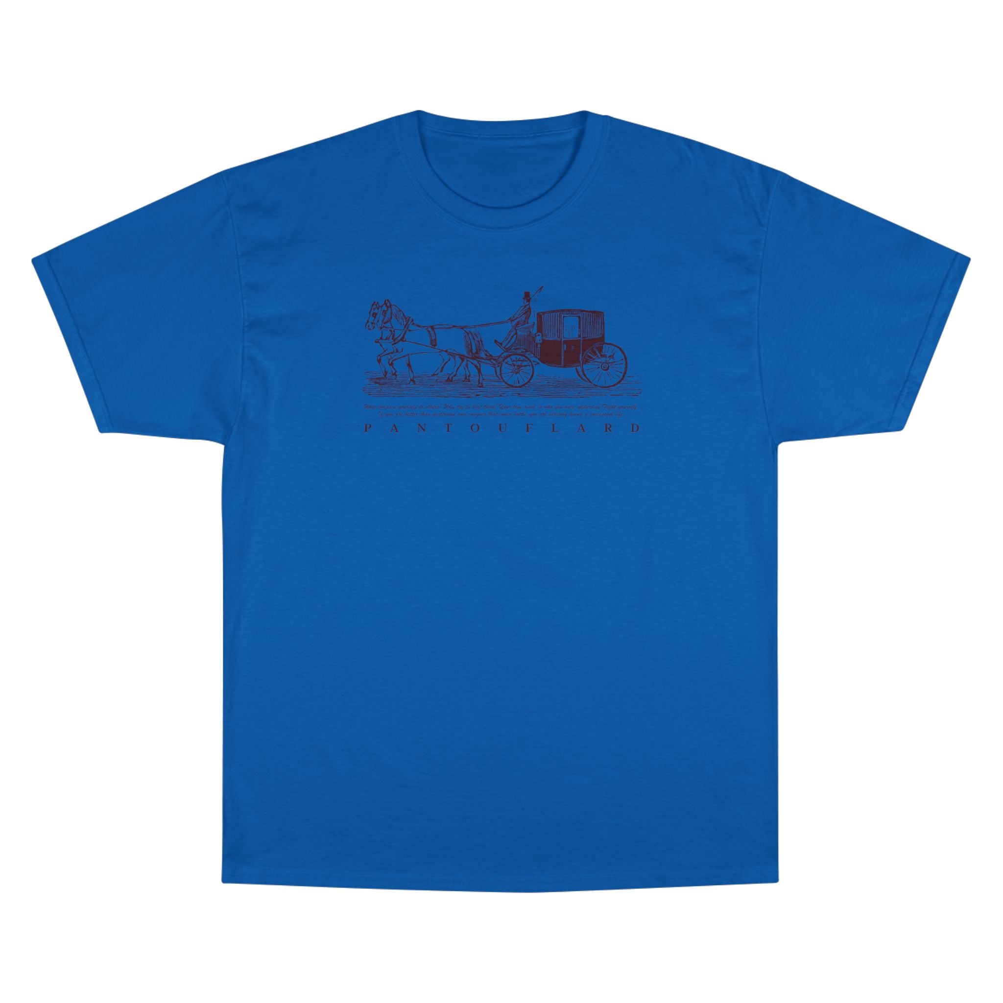 Unisex Burnt Orange Champion Vintage Carriage 100% Cotton T-Shirt