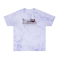 Unisex Grey Color Blast Vintage Carriage Graphic 100% Cotton T-Shirt