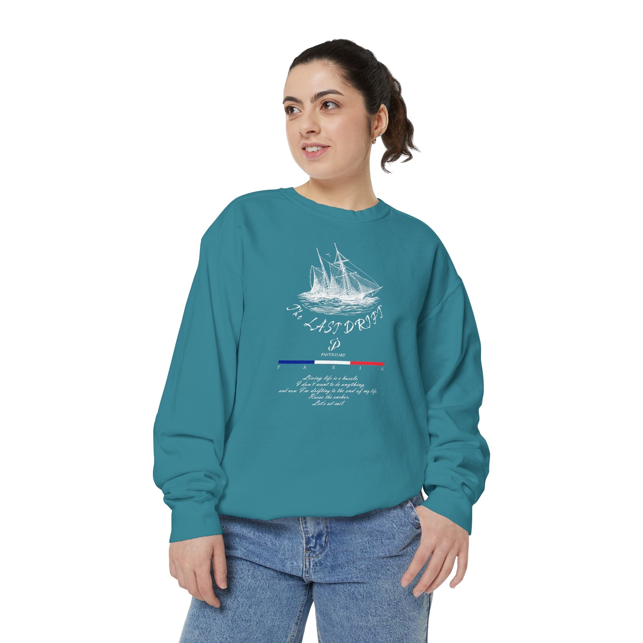 Unisex Navy Last Drift Cotton Blend Sweatshirt