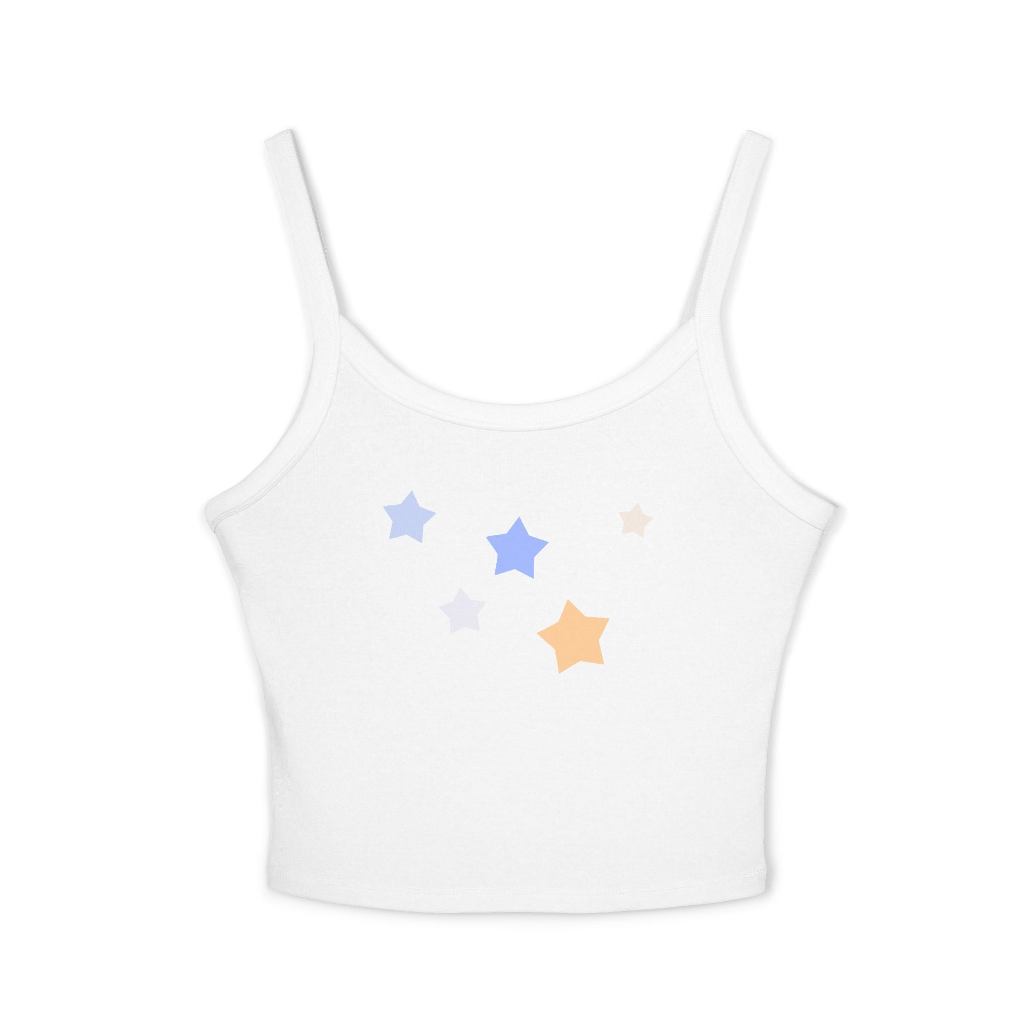 Women's Cassiopeia Constellation Graphic Spaghetti Strap Tank - W-Shape Summer Cami