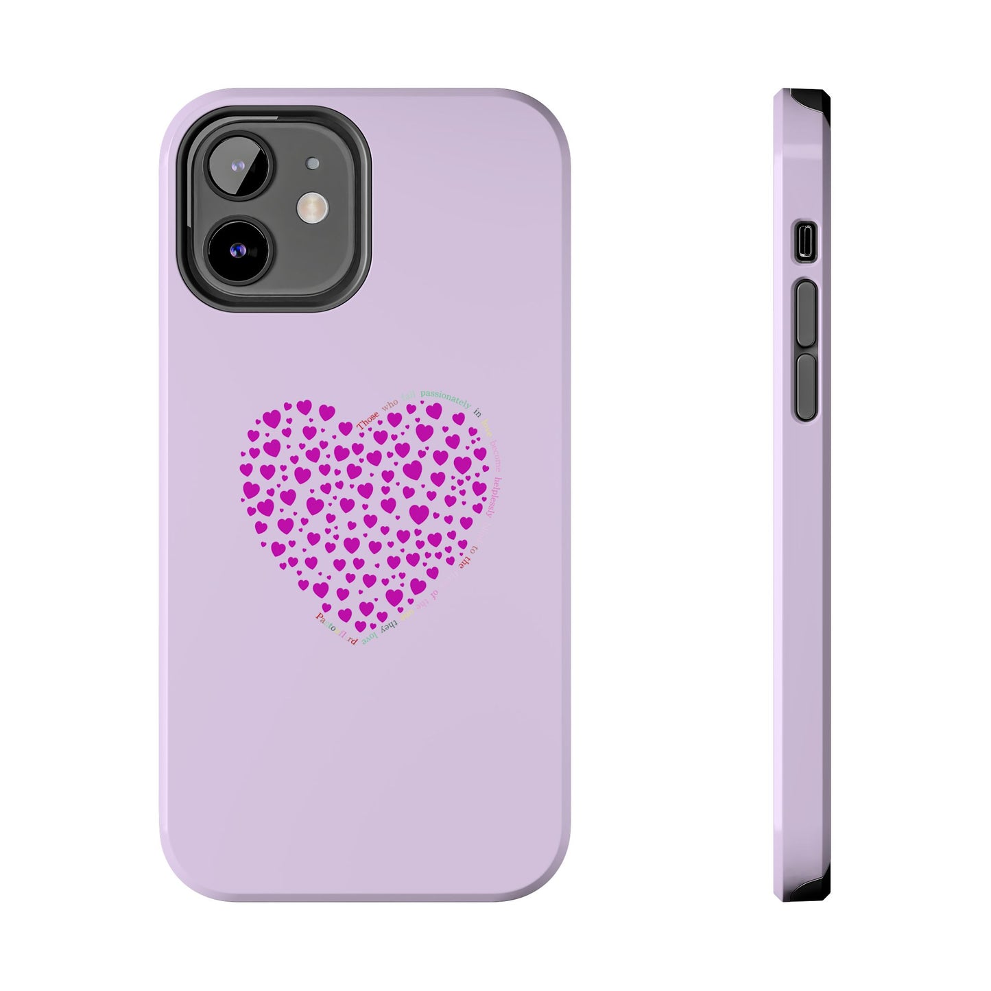 Pink Heart Design Tough iPhone Cases