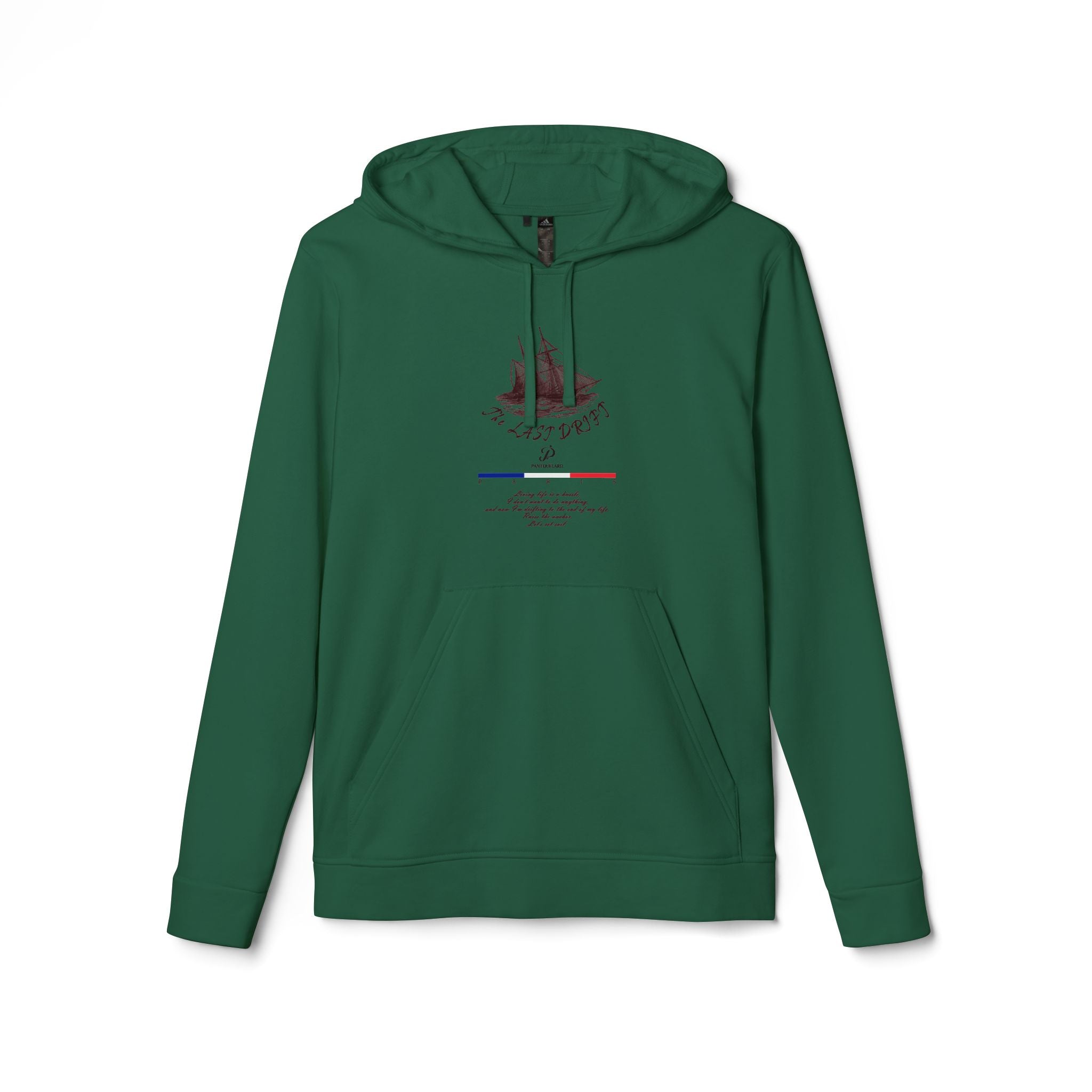 Old Money Yacht Club Hoodie - The Last Drift I (Authentic Adidas Sporty Rich Fleece)