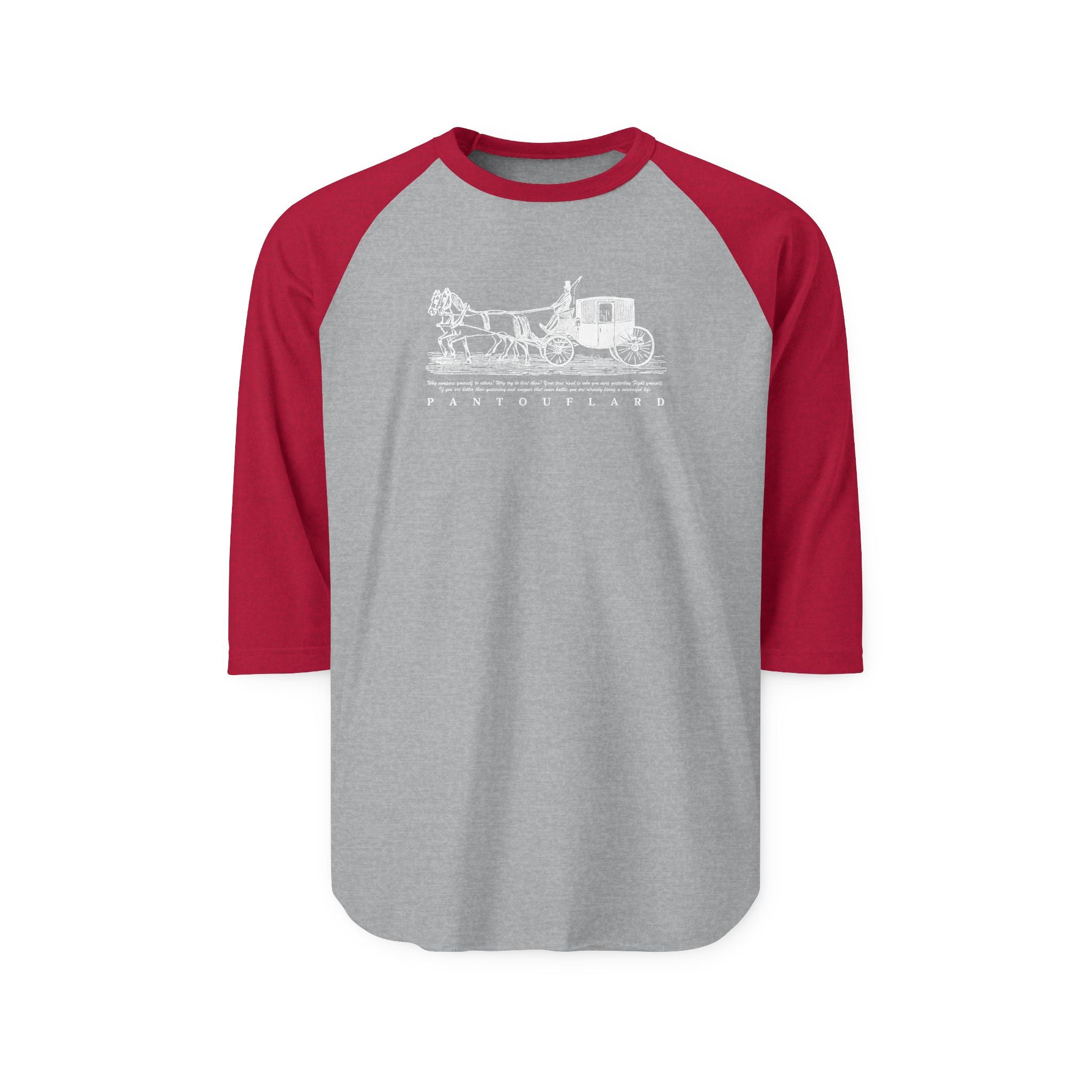 Unisex Black Carriage Cotton Raglan Shirt