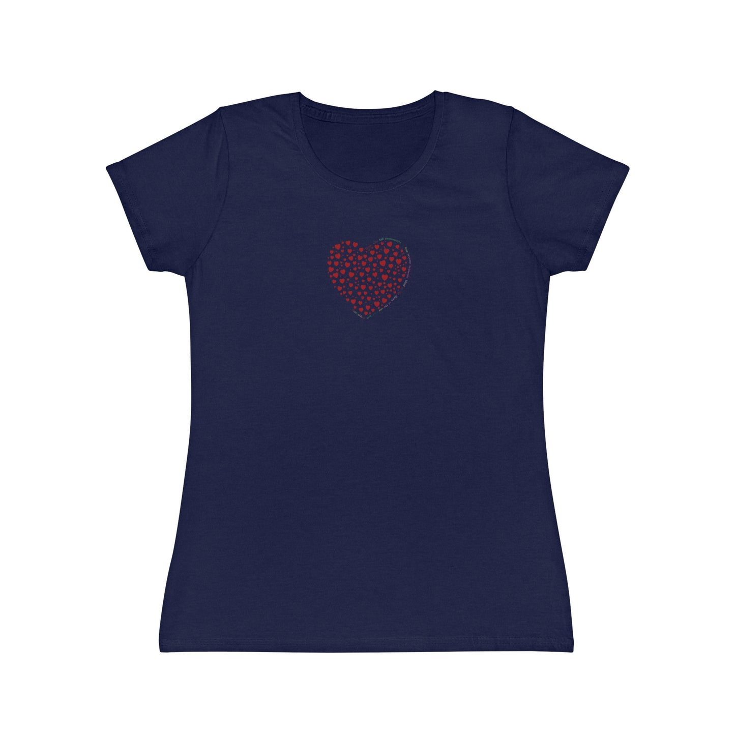 Slim fit Women's T-Shirt (Red Heart)